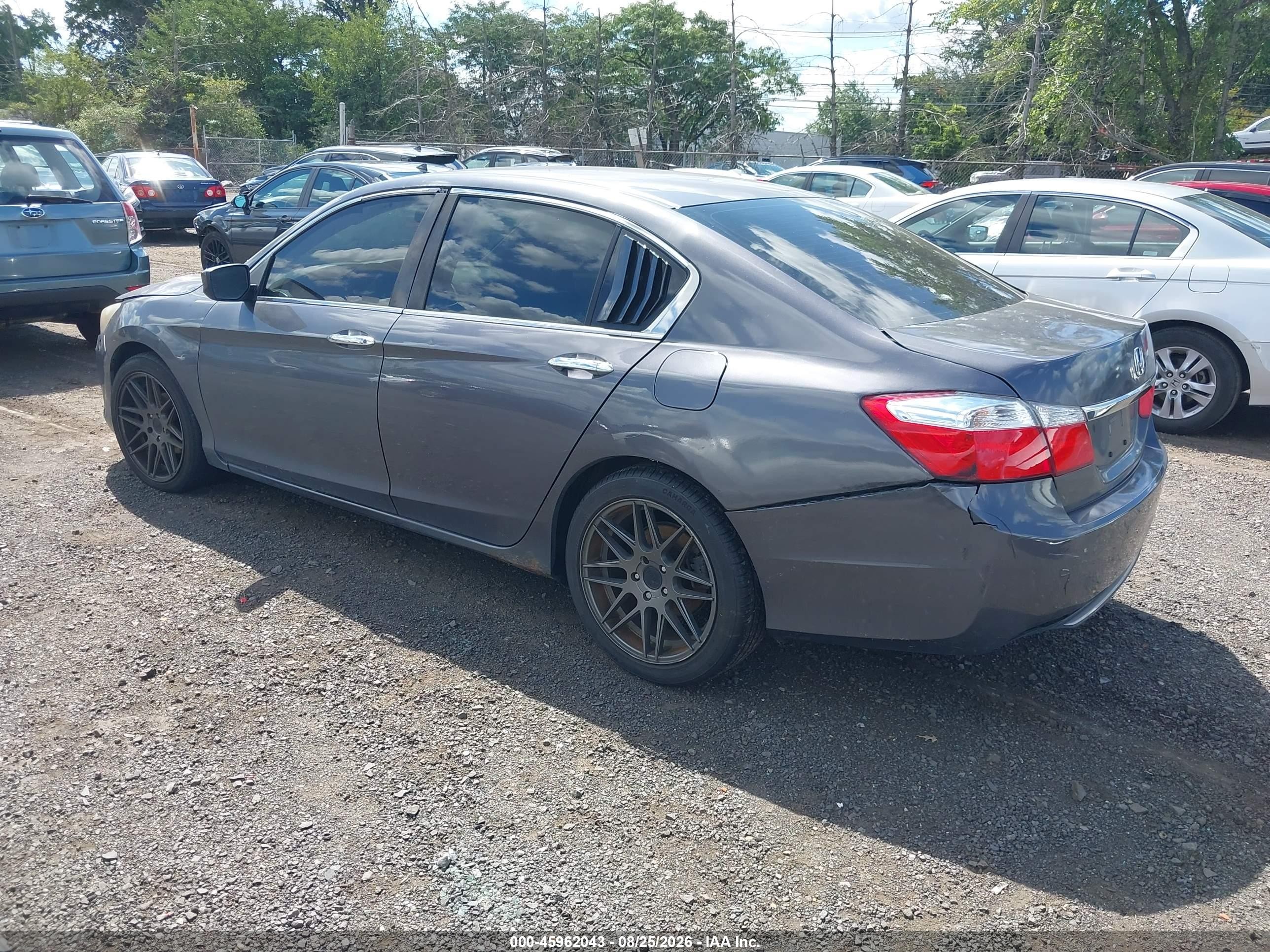 2013 Honda Accord Lx Серый vin: 1HGCR2F3XDA258253