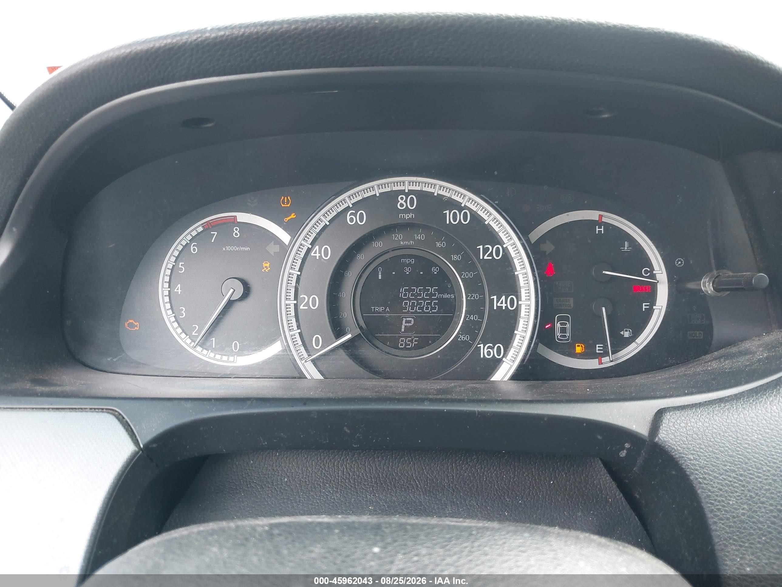 2013 Honda Accord Lx Серый vin: 1HGCR2F3XDA258253