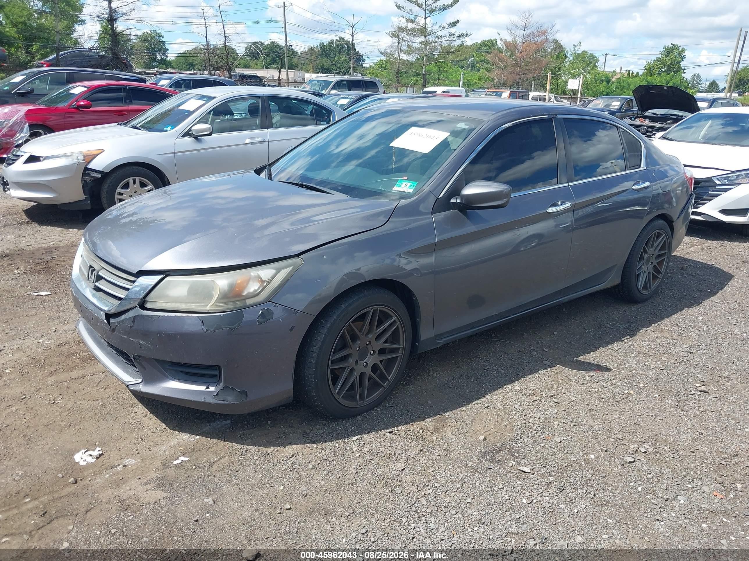 2013 Honda Accord Lx Серый vin: 1HGCR2F3XDA258253