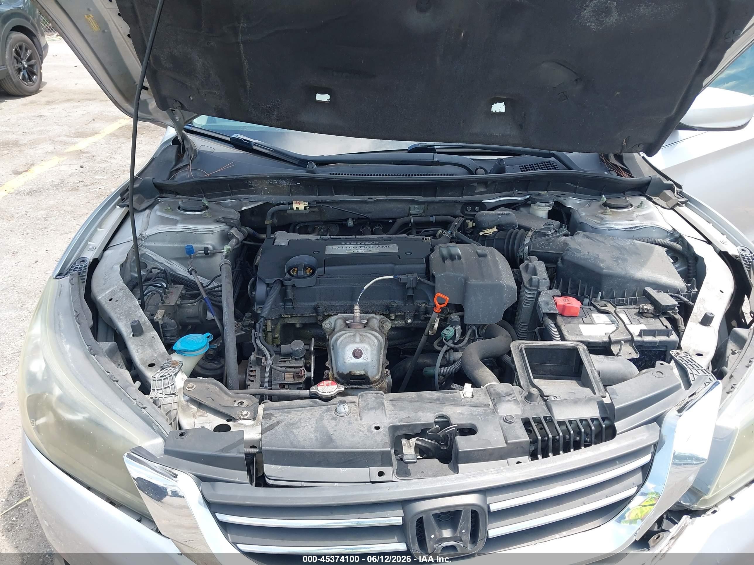 2013 Honda Accord Lx Silver vin: 1HGCR2F3XDA264439