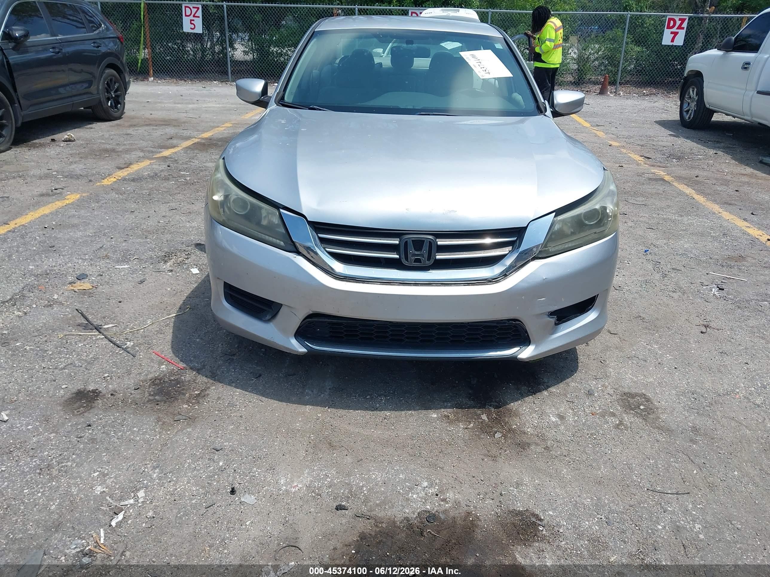 2013 Honda Accord Lx Silver vin: 1HGCR2F3XDA264439
