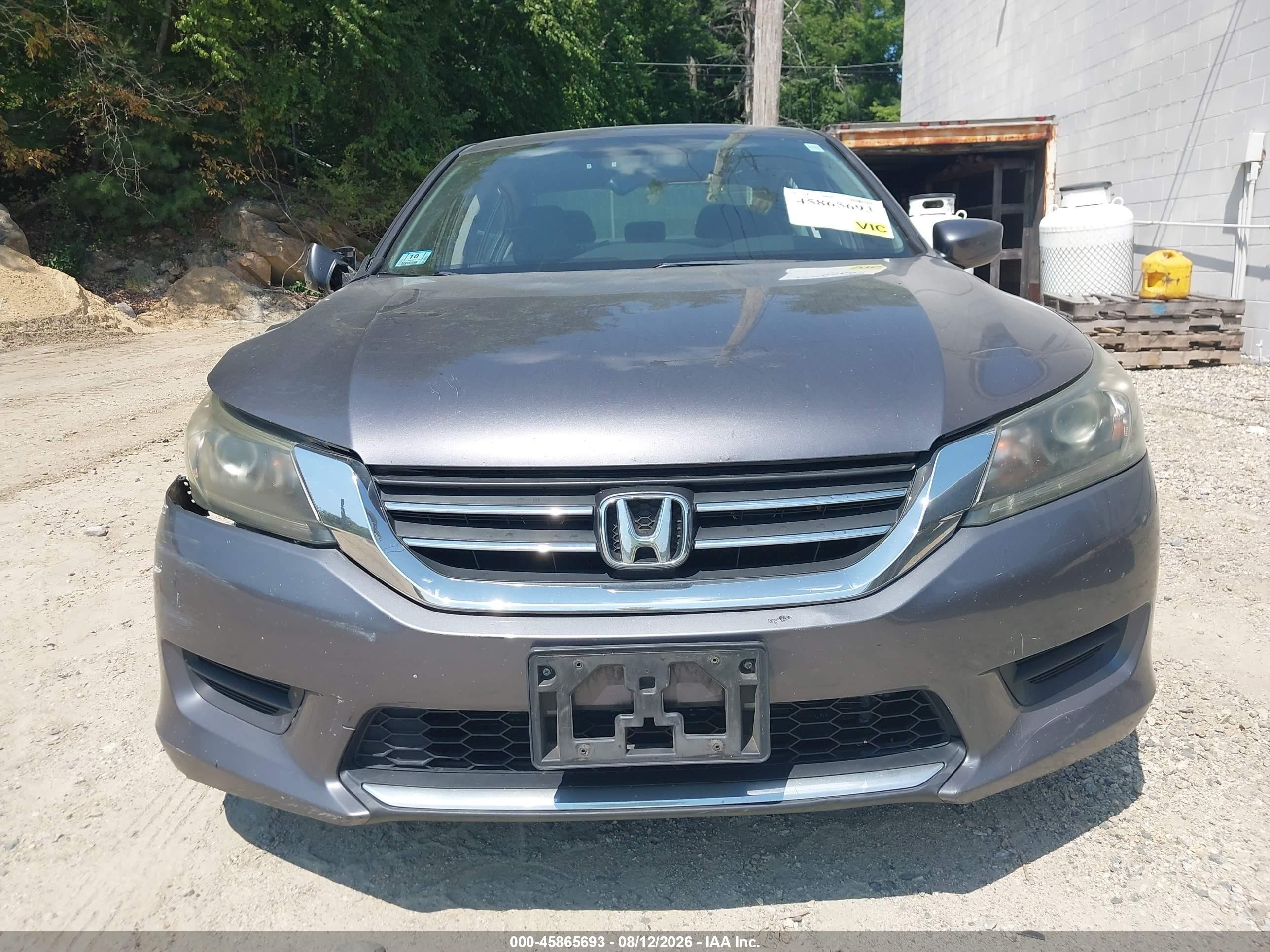 2014 Honda Accord Lx Серый vin: 1HGCR2F3XEA012935