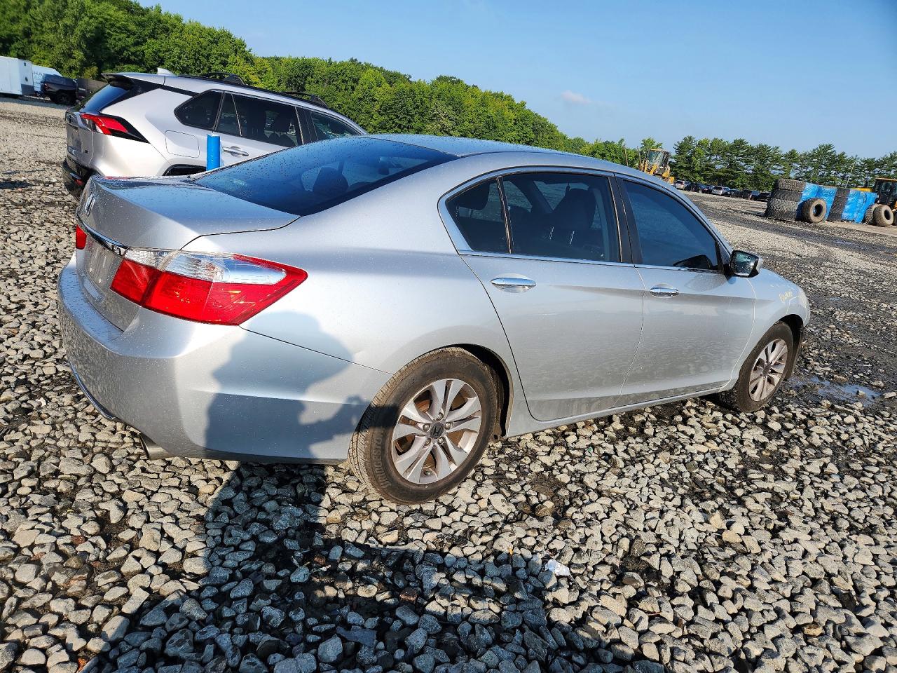 2014 Honda Accord Lx Silver vin: 1HGCR2F3XEA014393