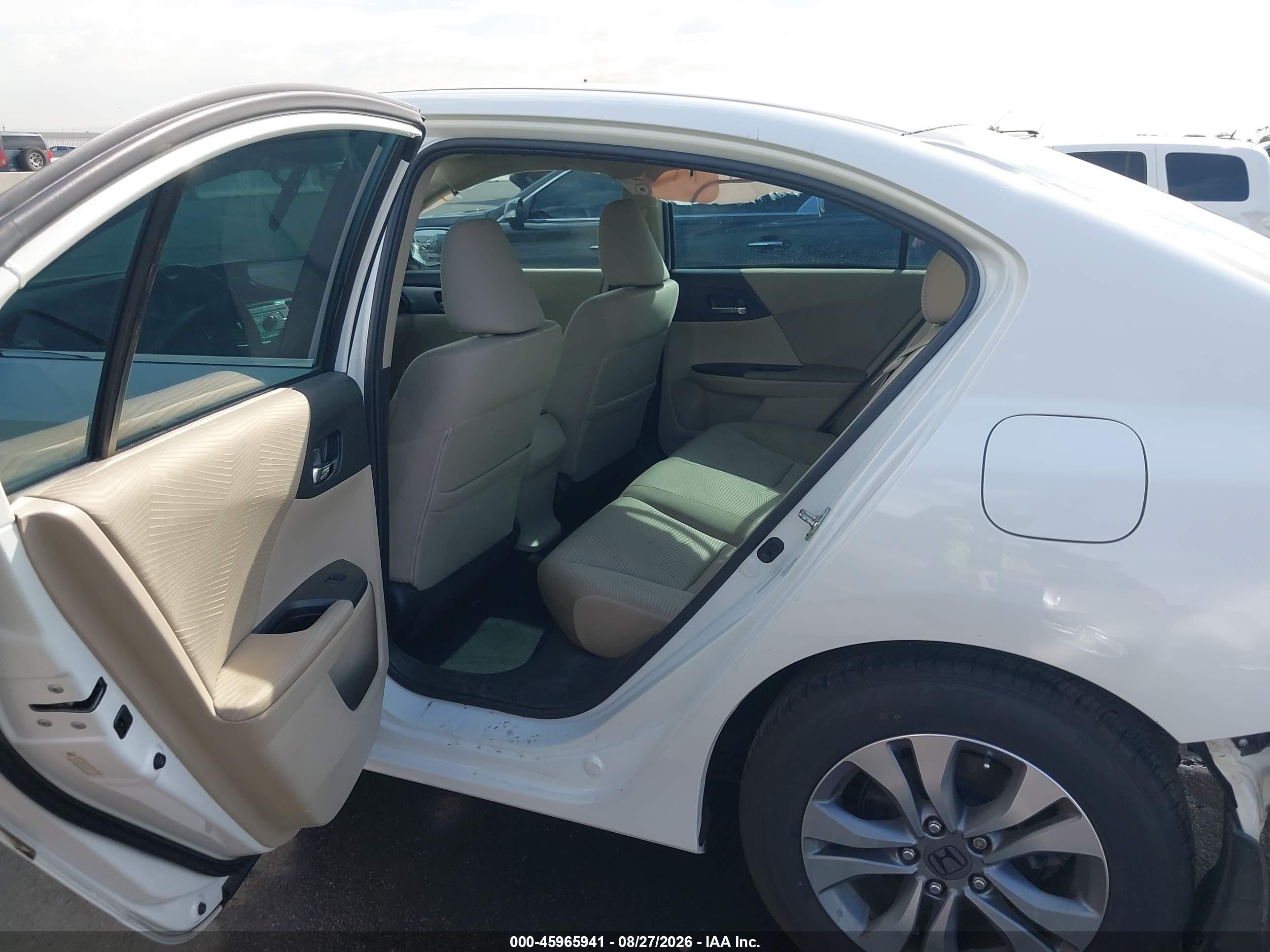 2014 Honda Accord Lx Белый vin: 1HGCR2F3XEA023031