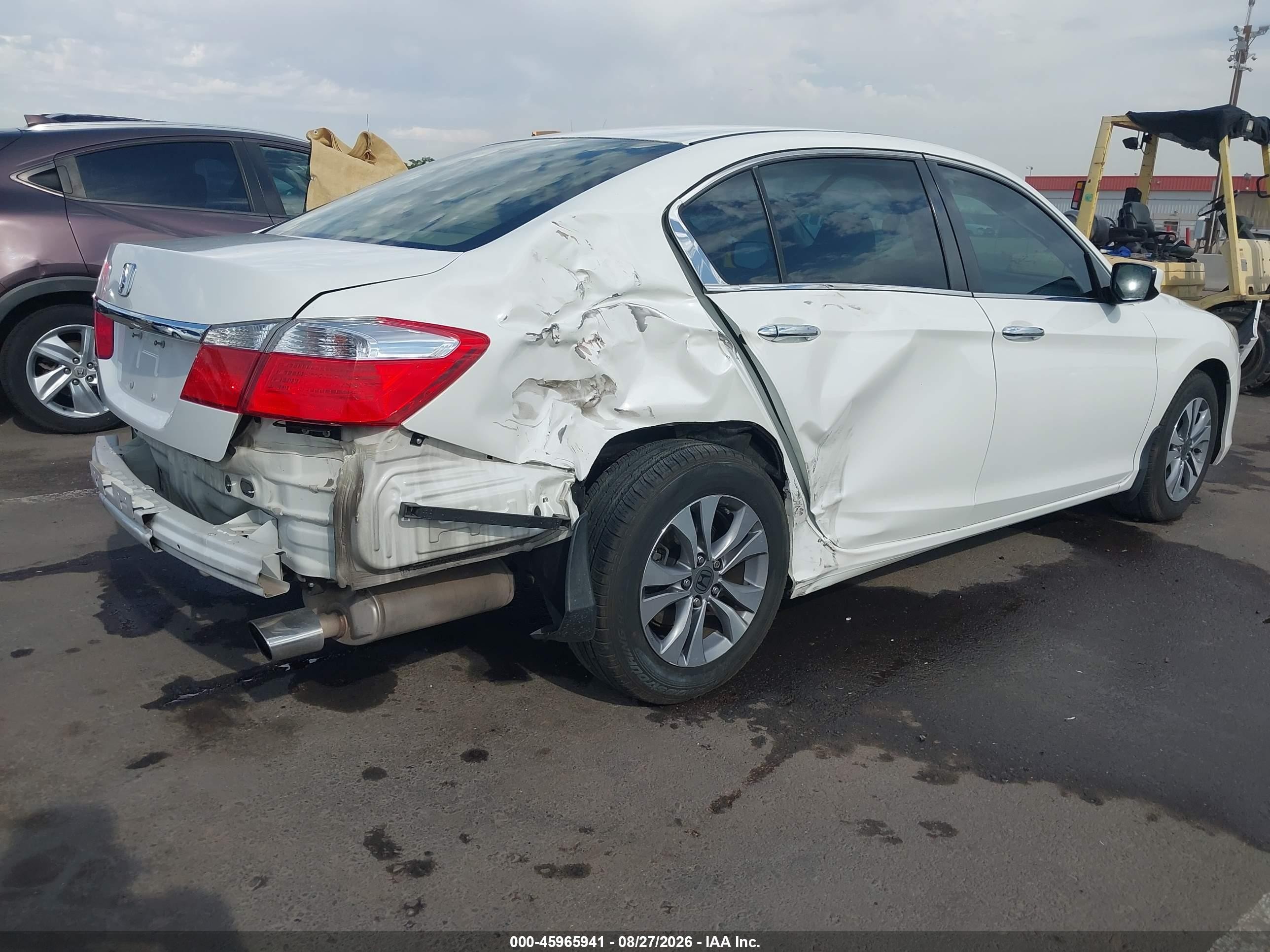 2014 Honda Accord Lx Белый vin: 1HGCR2F3XEA023031