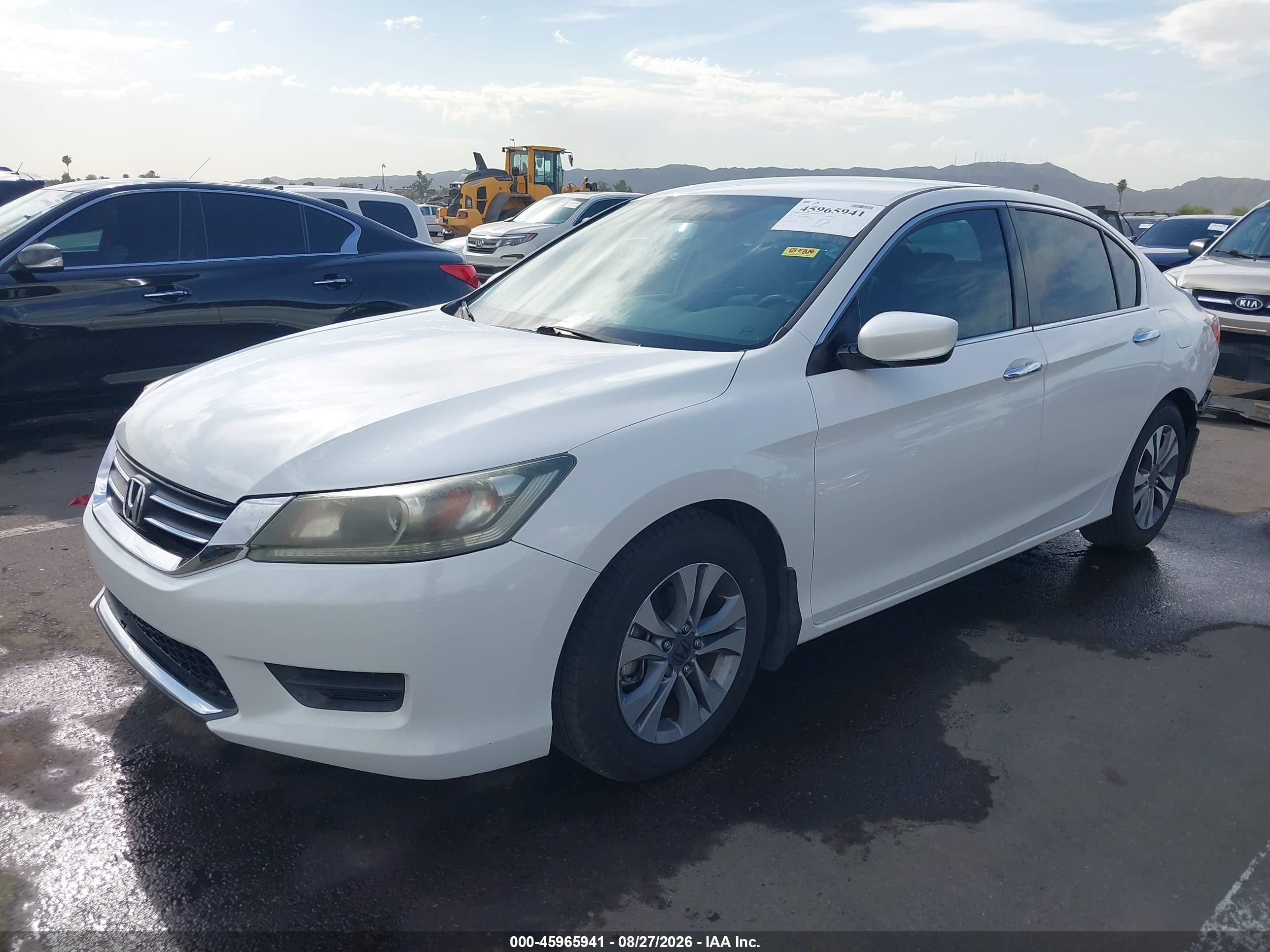 2014 Honda Accord Lx Белый vin: 1HGCR2F3XEA023031