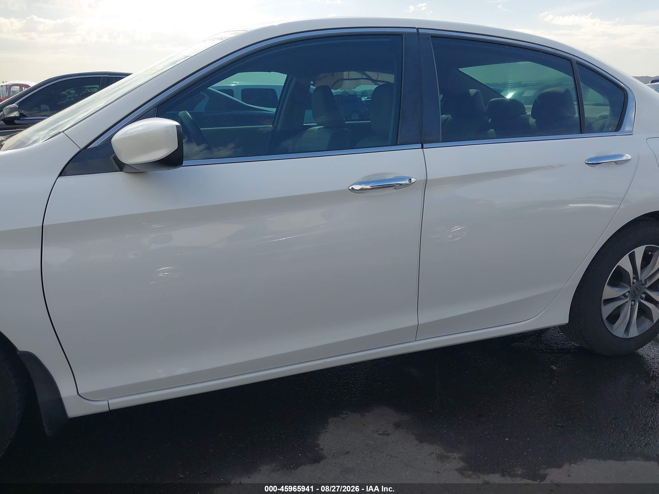 2014 Honda Accord Lx Белый vin: 1HGCR2F3XEA023031