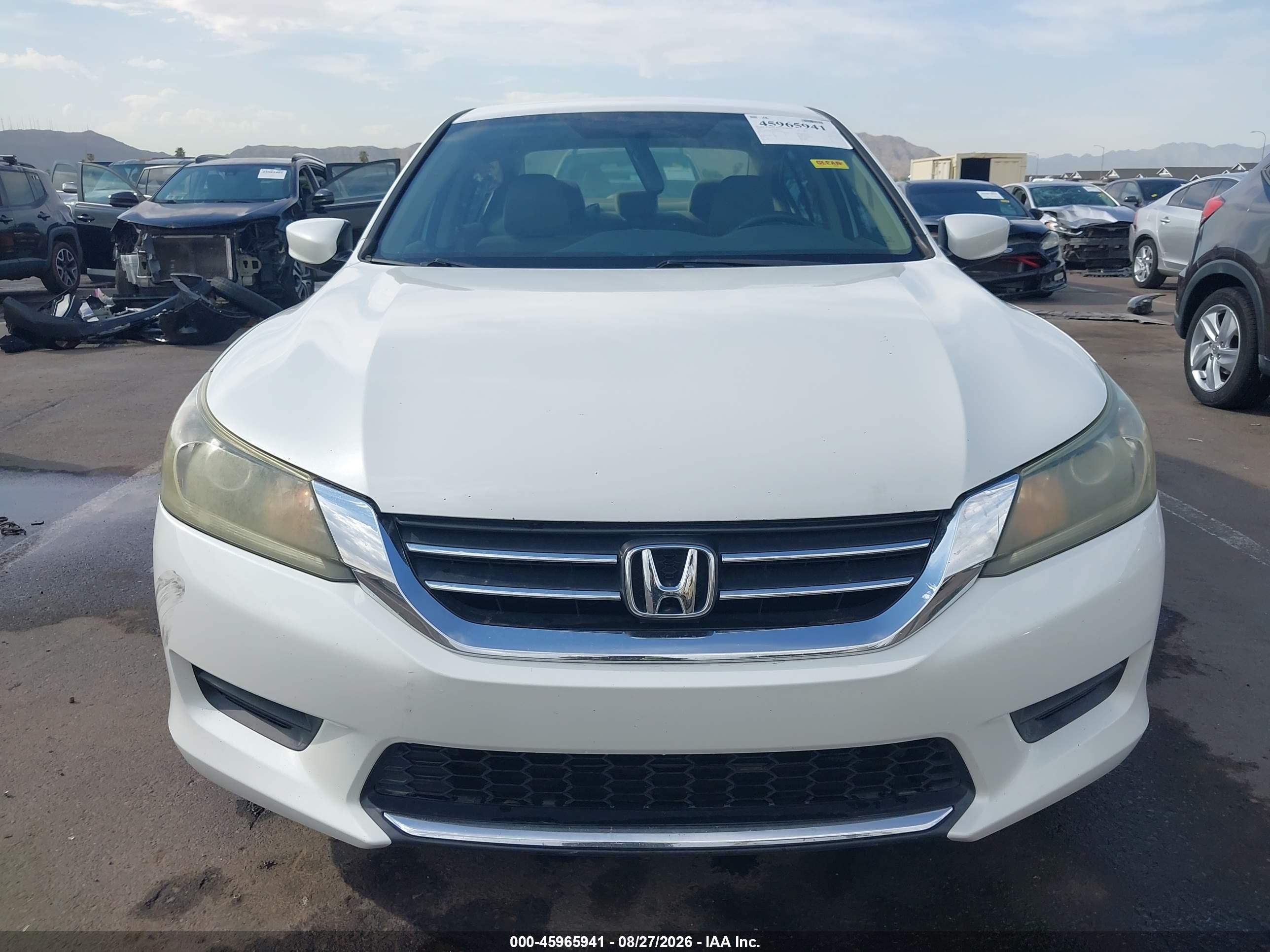 2014 Honda Accord Lx Белый vin: 1HGCR2F3XEA023031