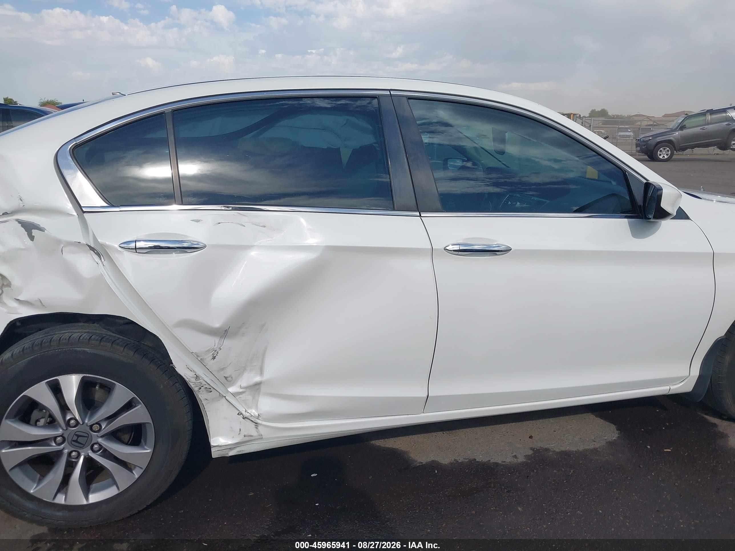 2014 Honda Accord Lx Белый vin: 1HGCR2F3XEA023031