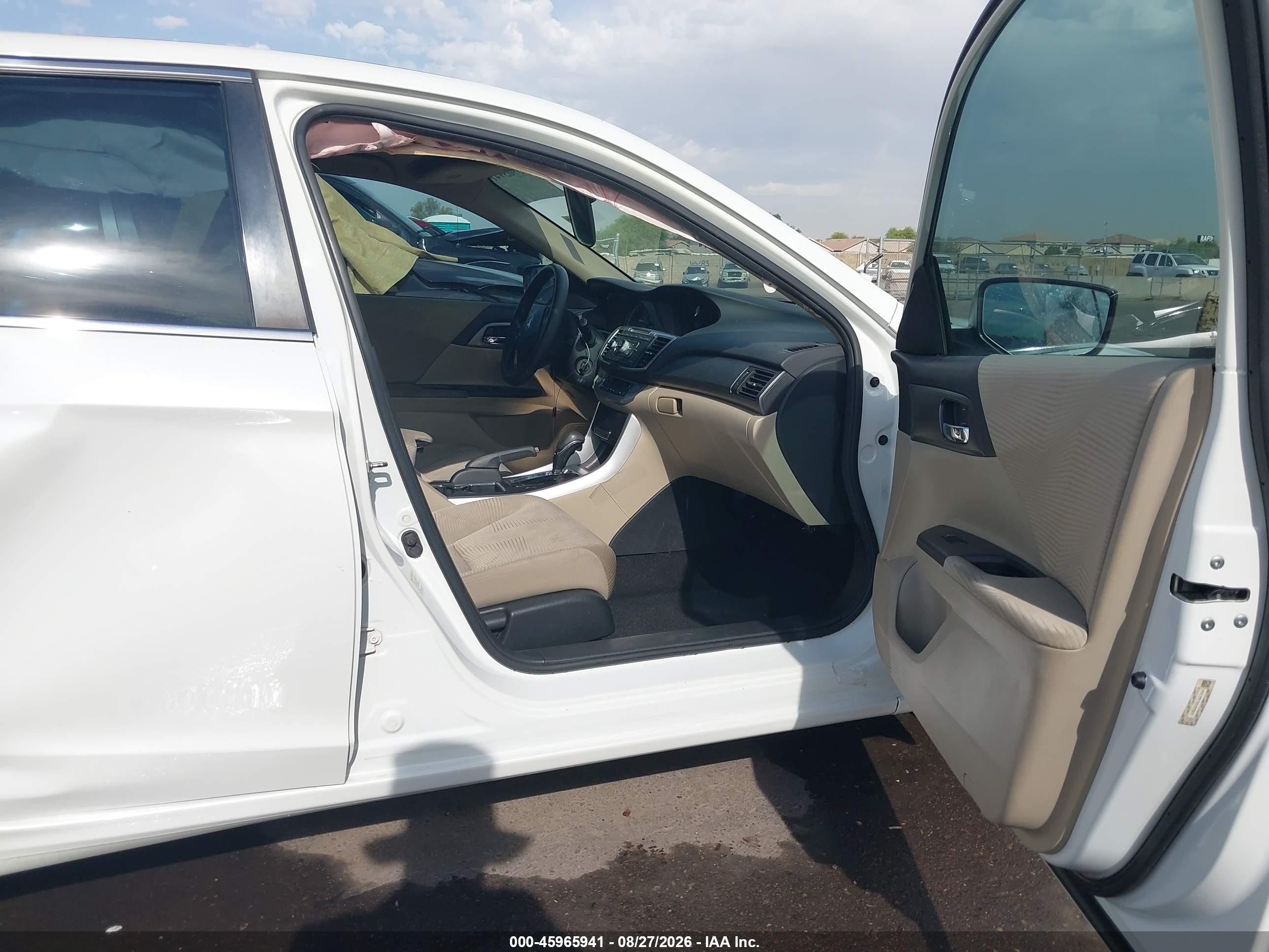 2014 Honda Accord Lx Белый vin: 1HGCR2F3XEA023031