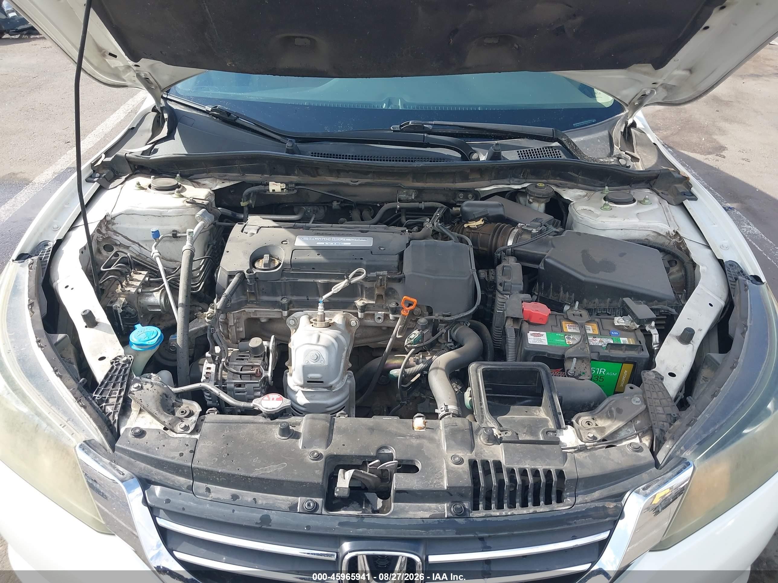 2014 Honda Accord Lx Белый vin: 1HGCR2F3XEA023031