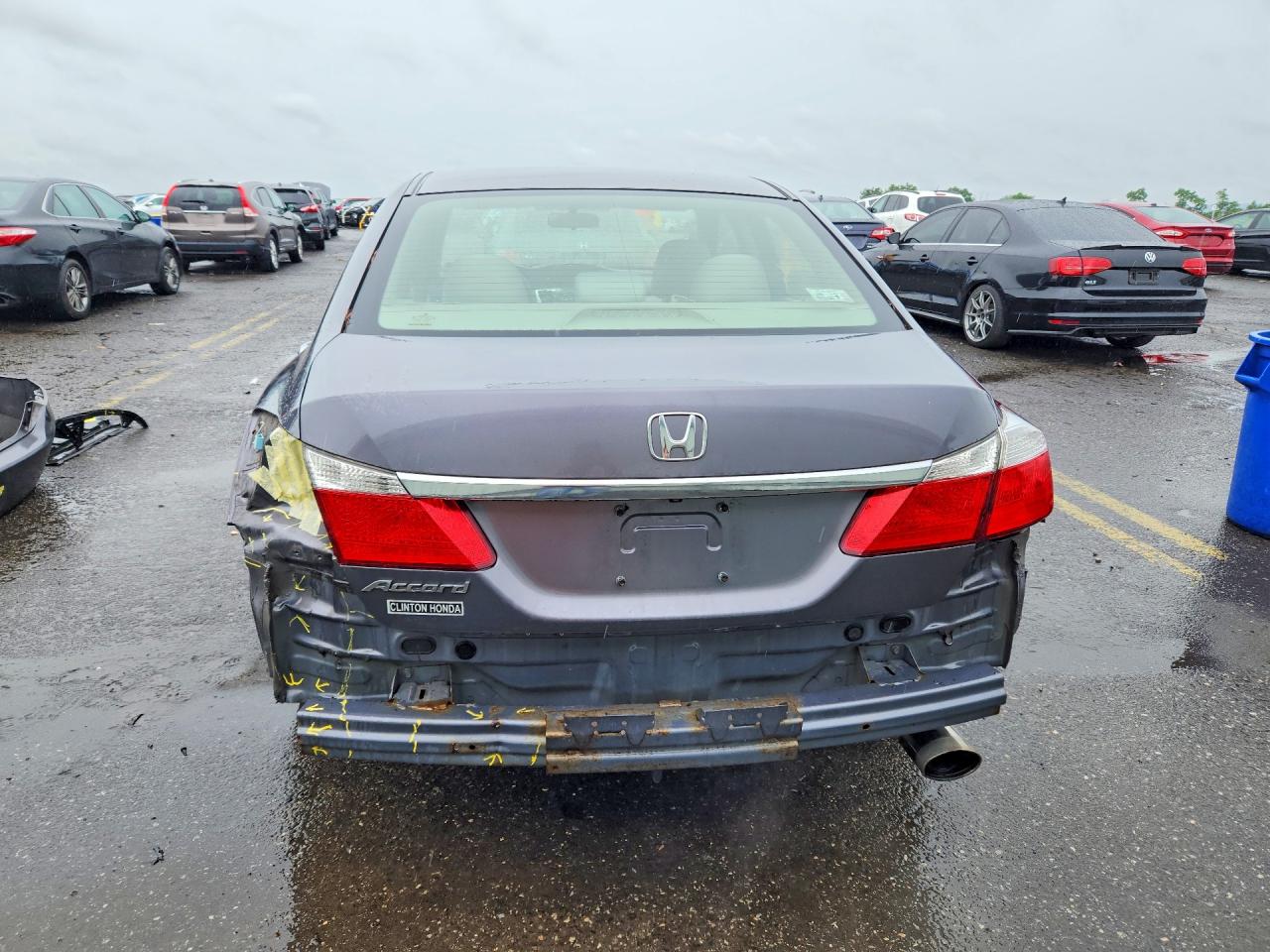 2014 Honda Accord Lx Gray vin: 1HGCR2F3XEA048009