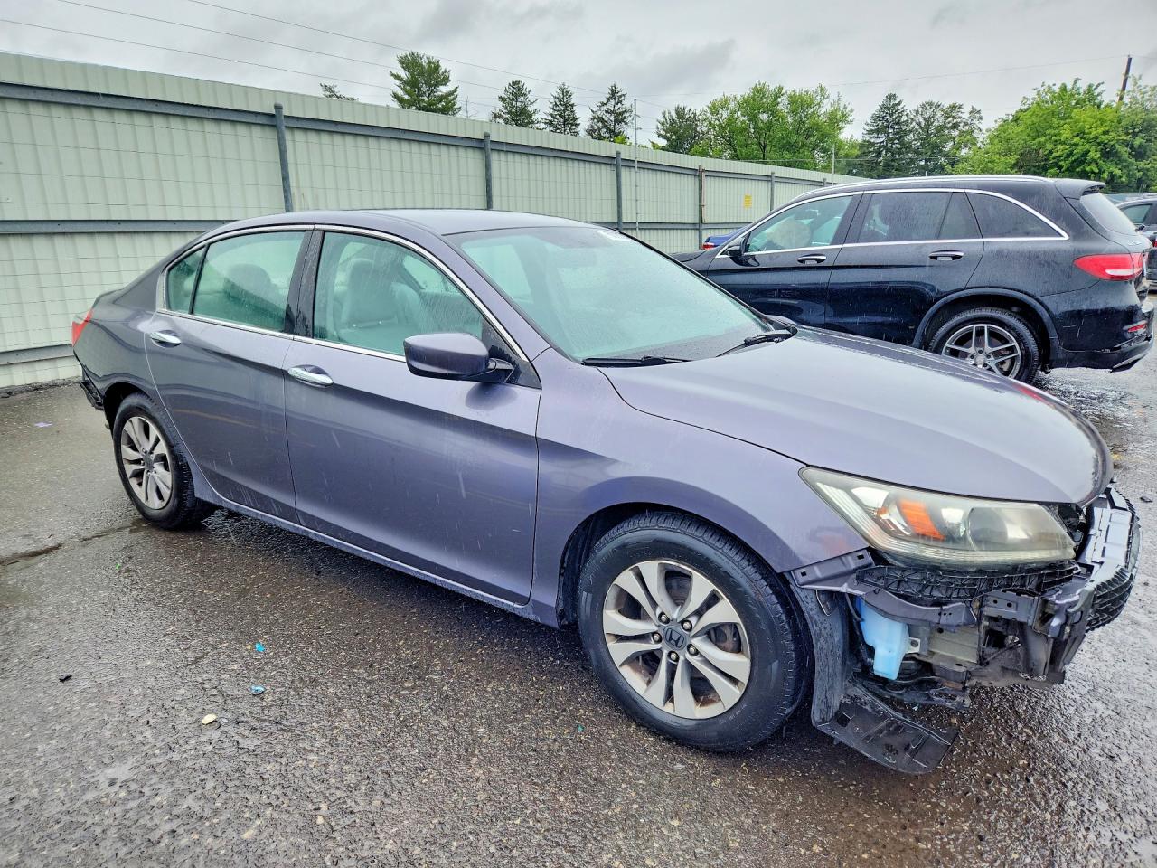 2014 Honda Accord Lx Gray vin: 1HGCR2F3XEA048009
