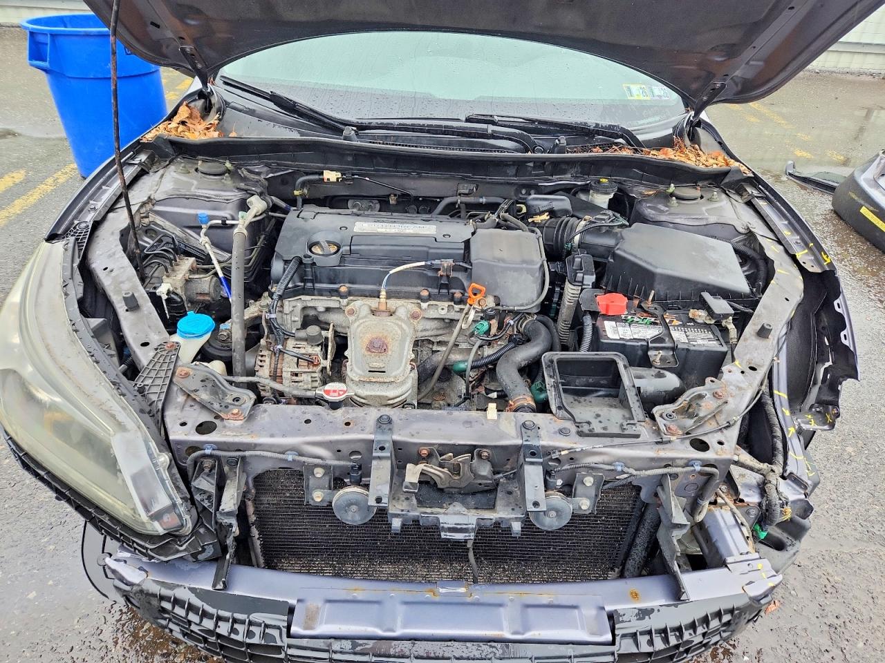 2014 Honda Accord Lx Gray vin: 1HGCR2F3XEA048009