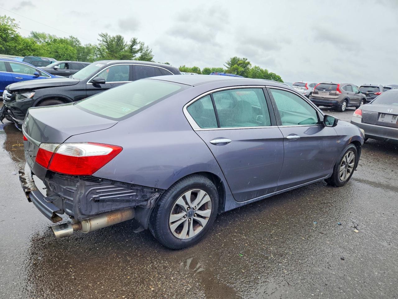 2014 Honda Accord Lx Gray vin: 1HGCR2F3XEA048009