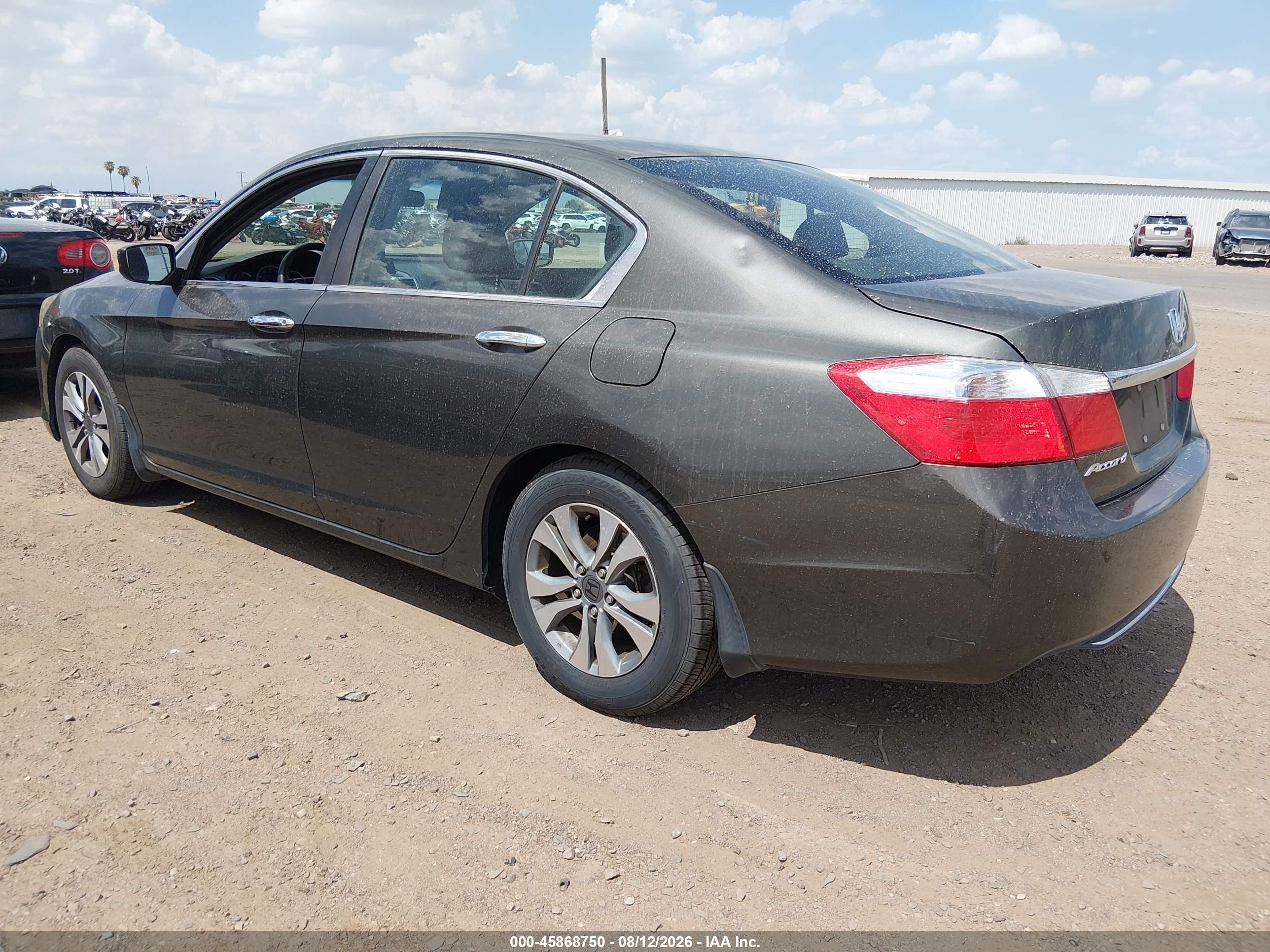 2014 Honda Accord Lx Gray vin: 1HGCR2F3XEA069409