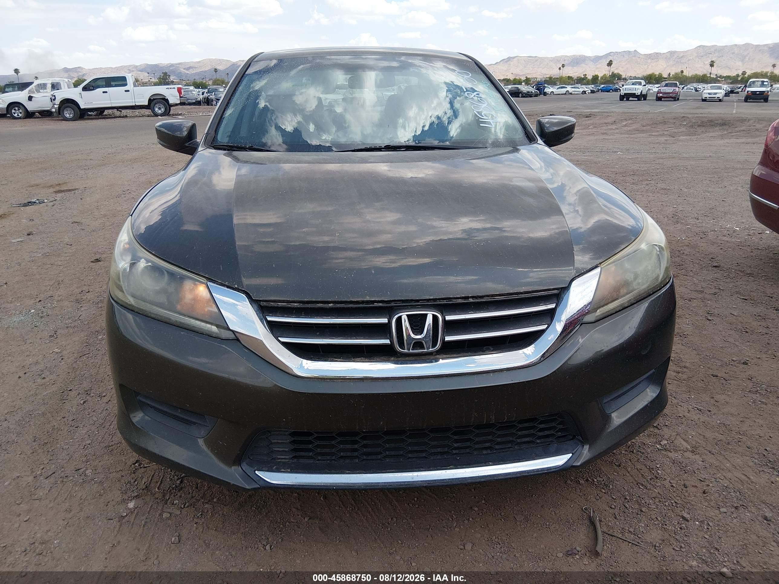 2014 Honda Accord Lx Gray vin: 1HGCR2F3XEA069409
