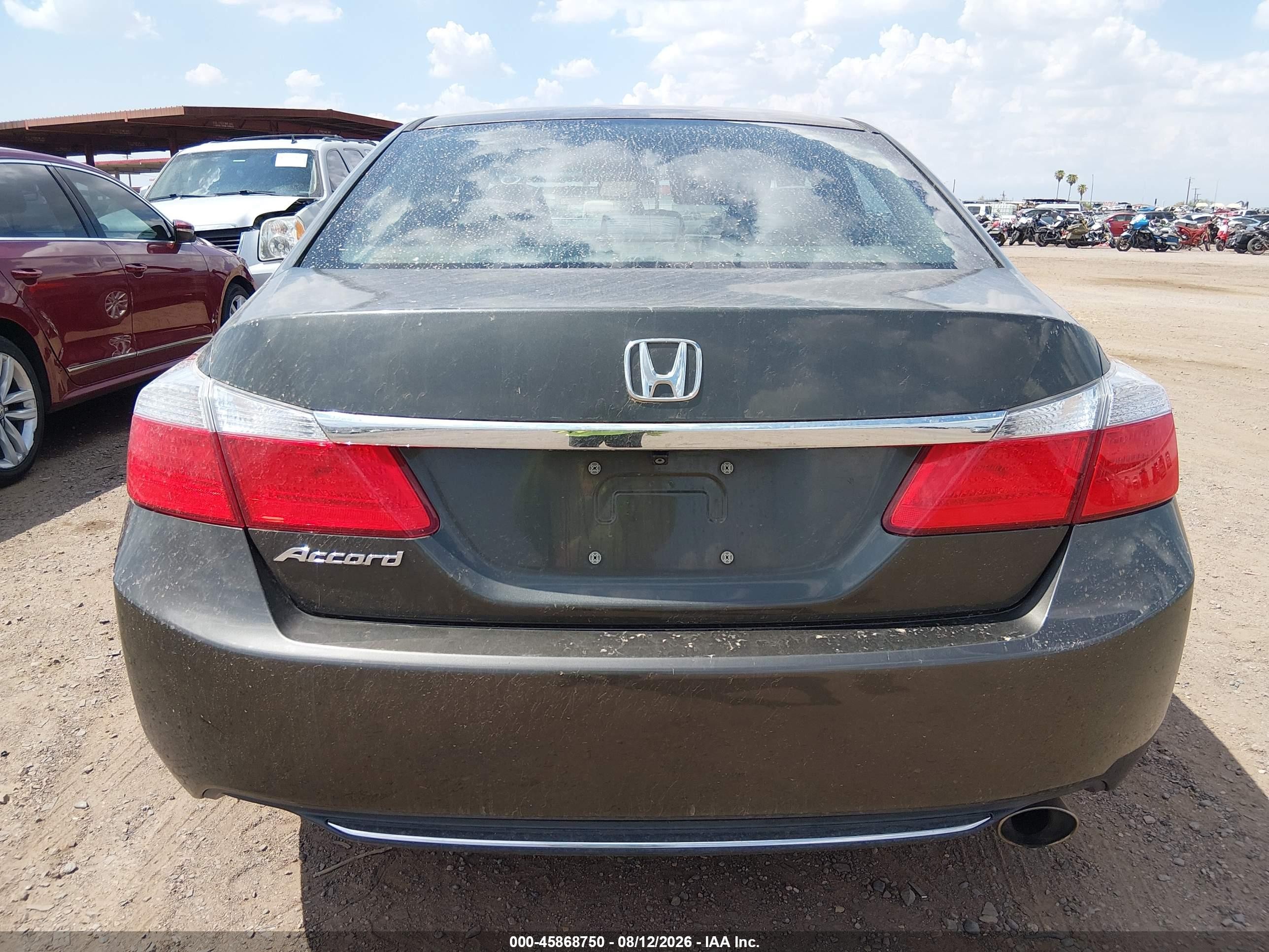 2014 Honda Accord Lx Gray vin: 1HGCR2F3XEA069409