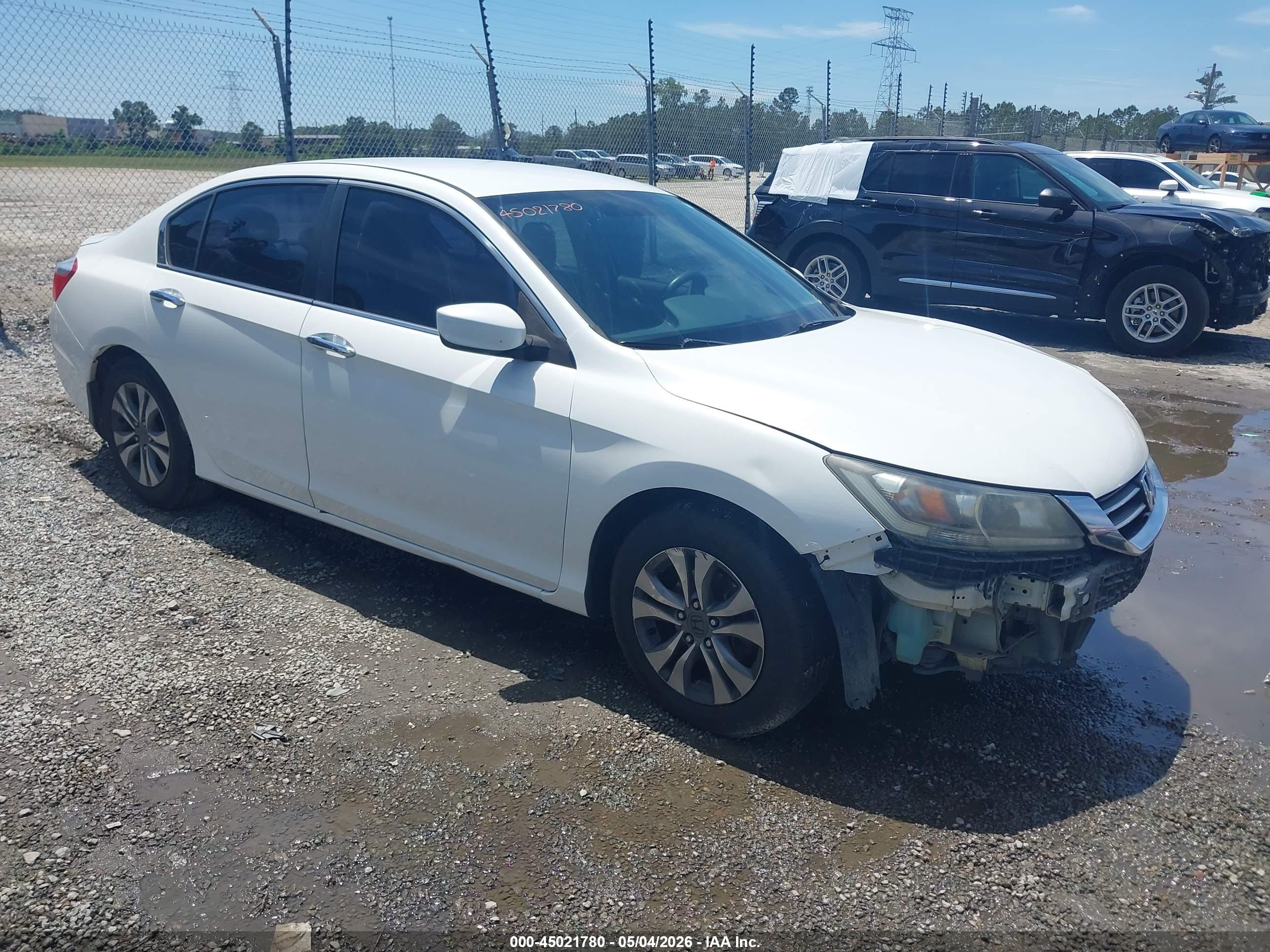 2014 Honda Accord Lx Белый vin: 1HGCR2F3XEA095735