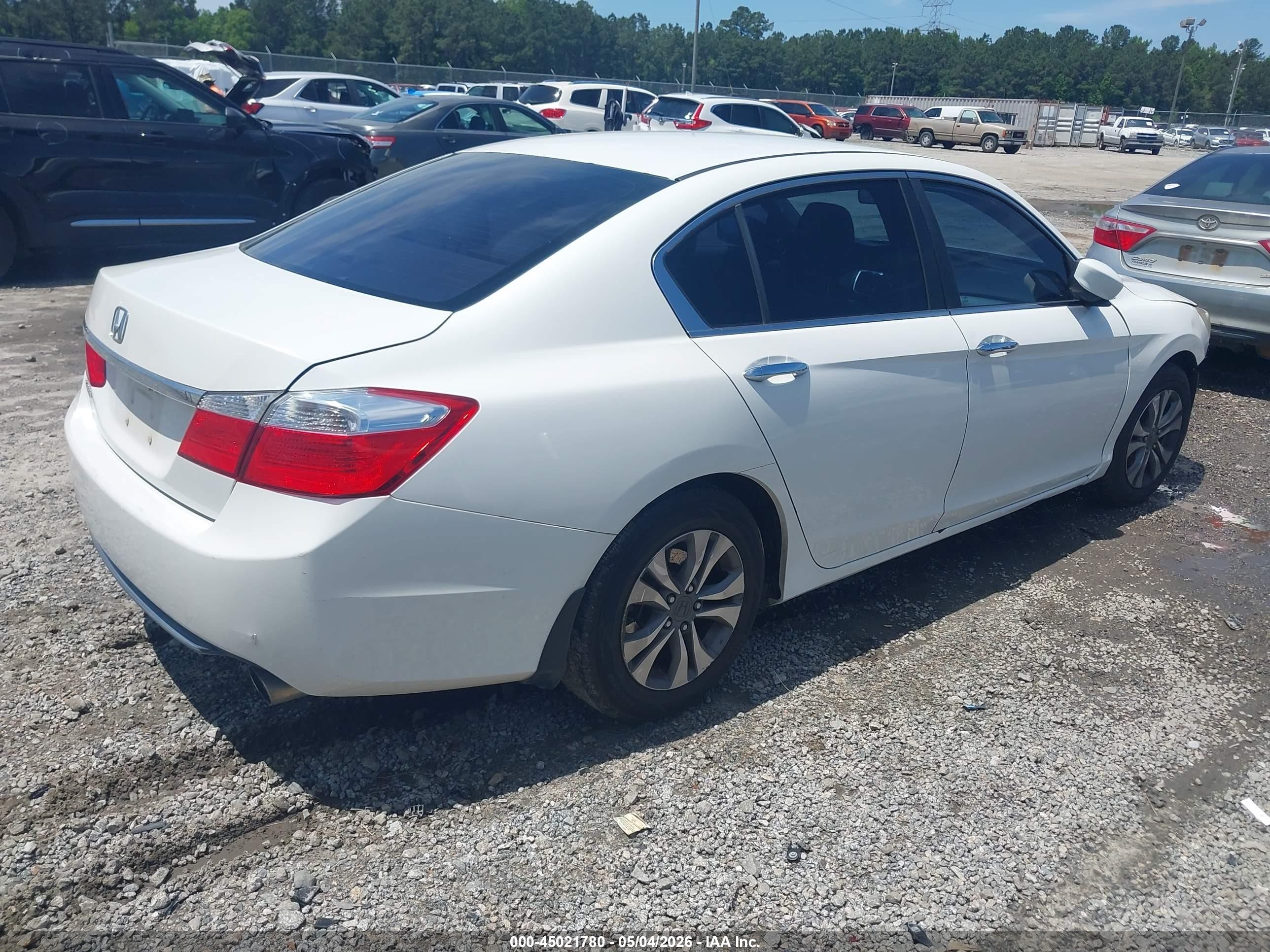 2014 Honda Accord Lx Белый vin: 1HGCR2F3XEA095735