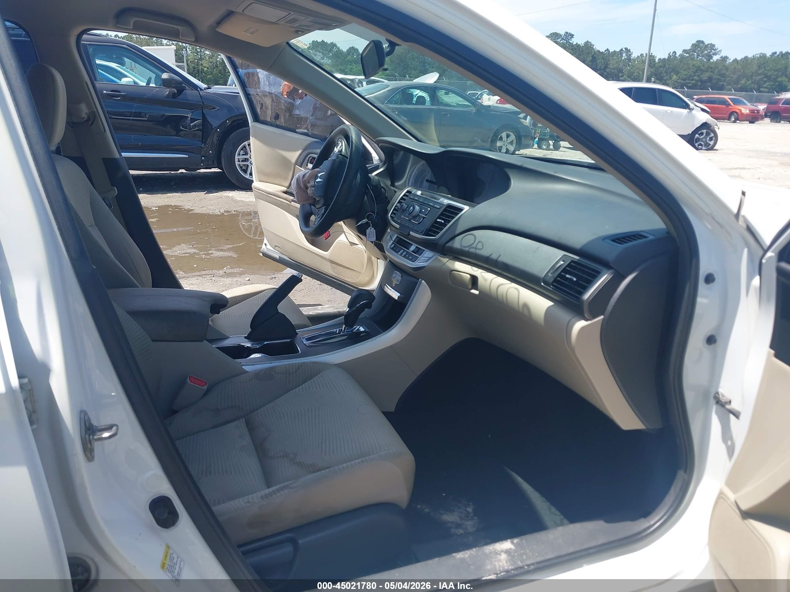 2014 Honda Accord Lx Белый vin: 1HGCR2F3XEA095735