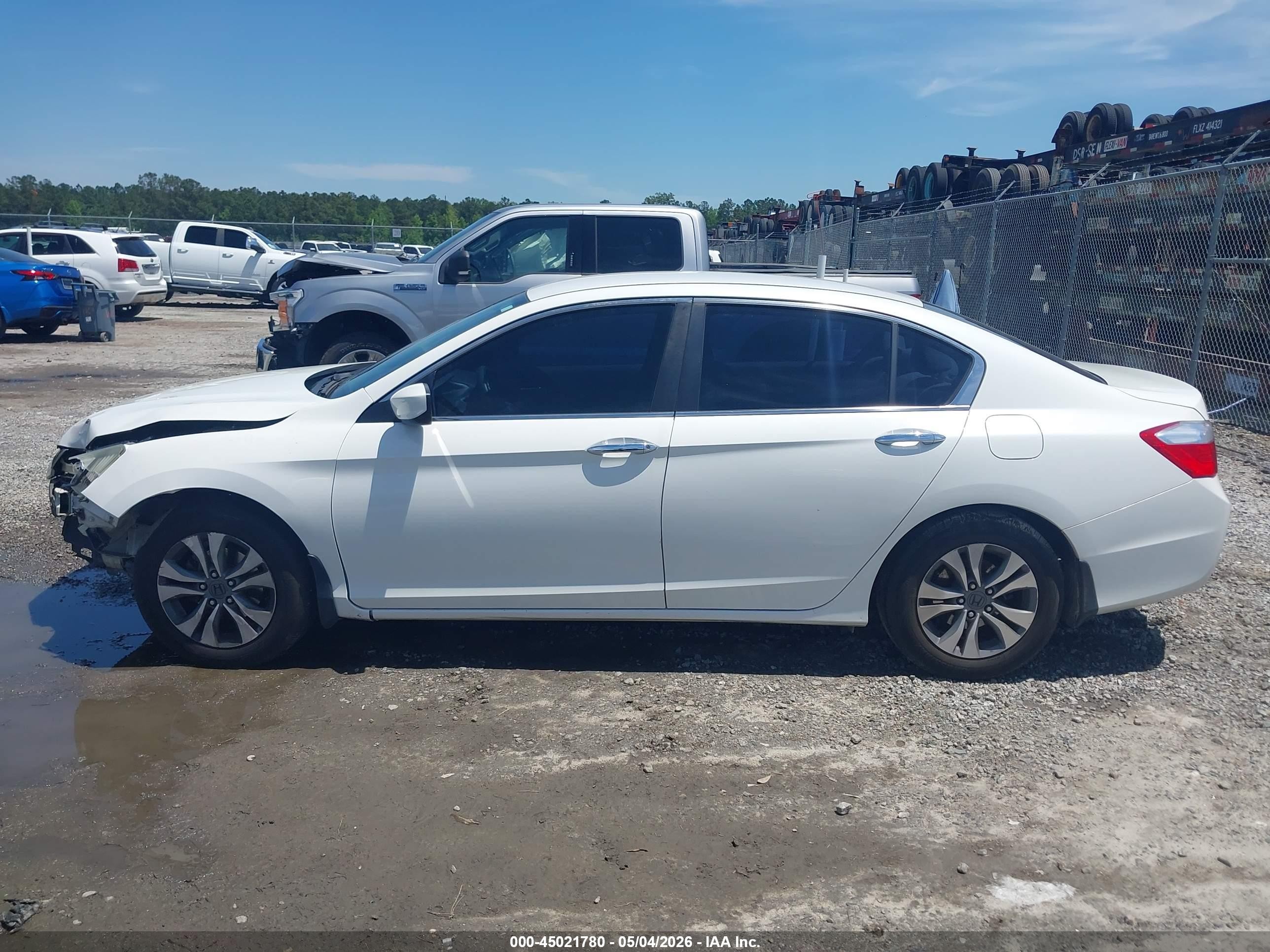 2014 Honda Accord Lx Белый vin: 1HGCR2F3XEA095735