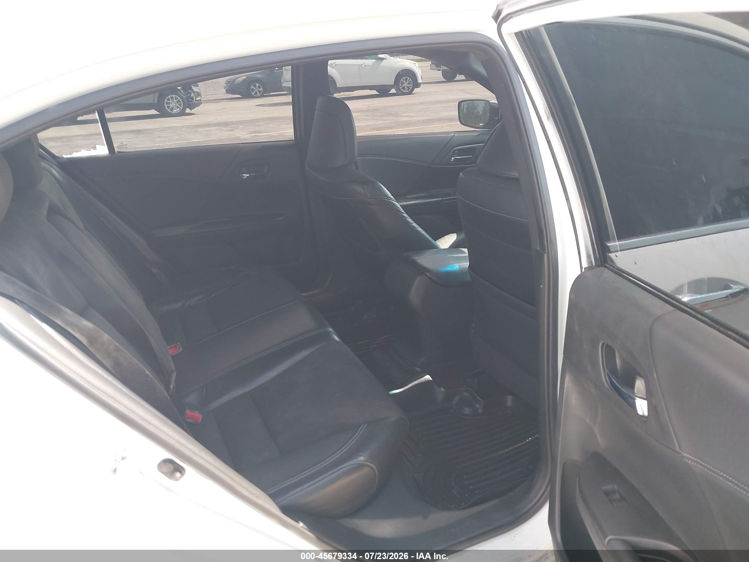 2014 Honda Accord Lx White vin: 1HGCR2F3XEA097775