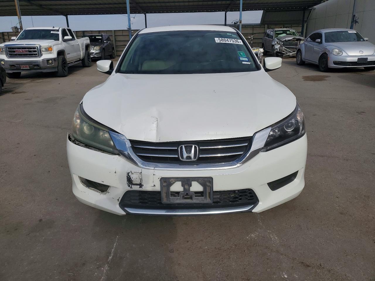2014 Honda Accord Lx White vin: 1HGCR2F3XEA111657
