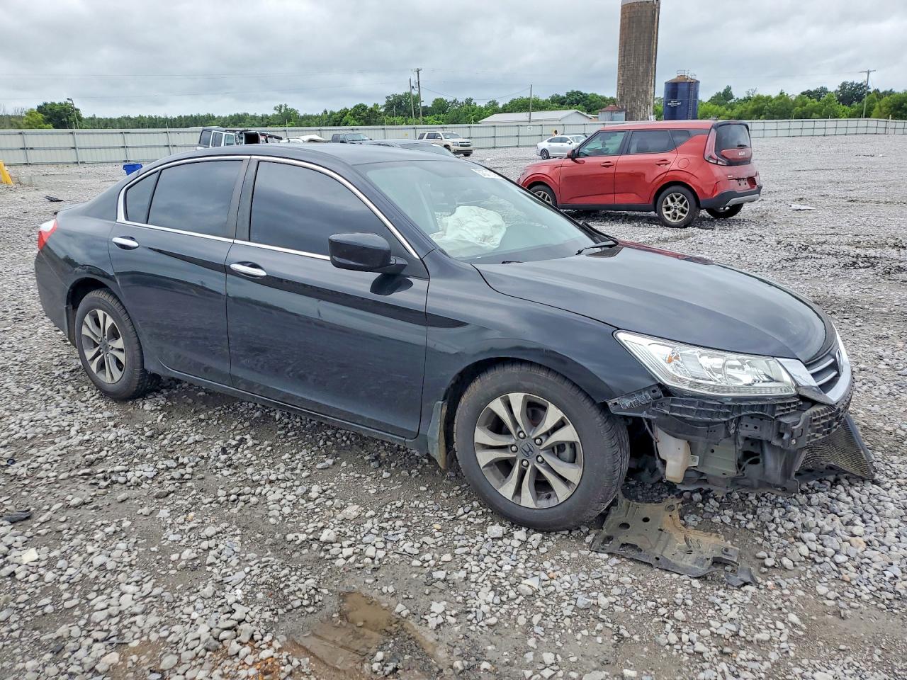 2014 Honda Accord Lx Black vin: 1HGCR2F3XEA118656