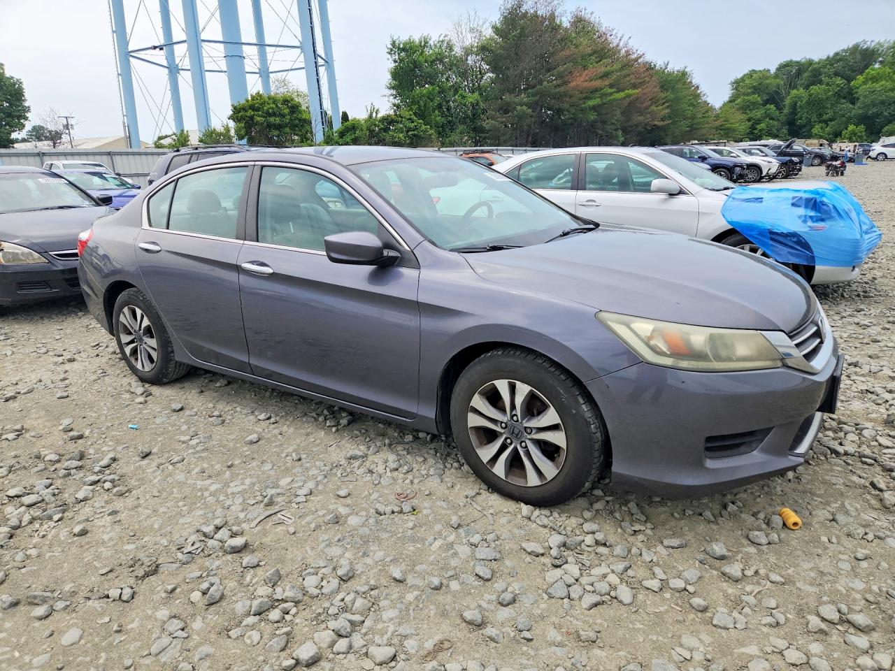 2014 Honda Accord Lx Gray vin: 1HGCR2F3XEA134162