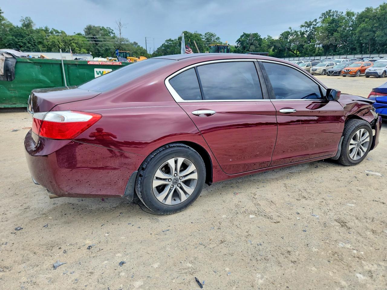 2014 Honda Accord Lx Maroon vin: 1HGCR2F3XEA134825