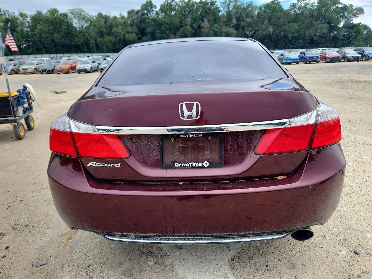 2014 Honda Accord Lx Maroon vin: 1HGCR2F3XEA134825