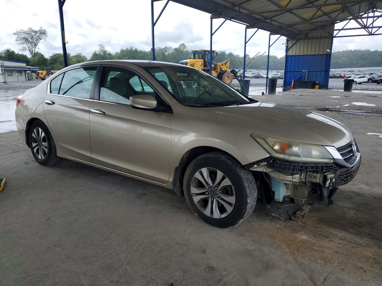 2014 Honda Accord 4d Lx Beige vin: 1HGCR2F3XEA139779