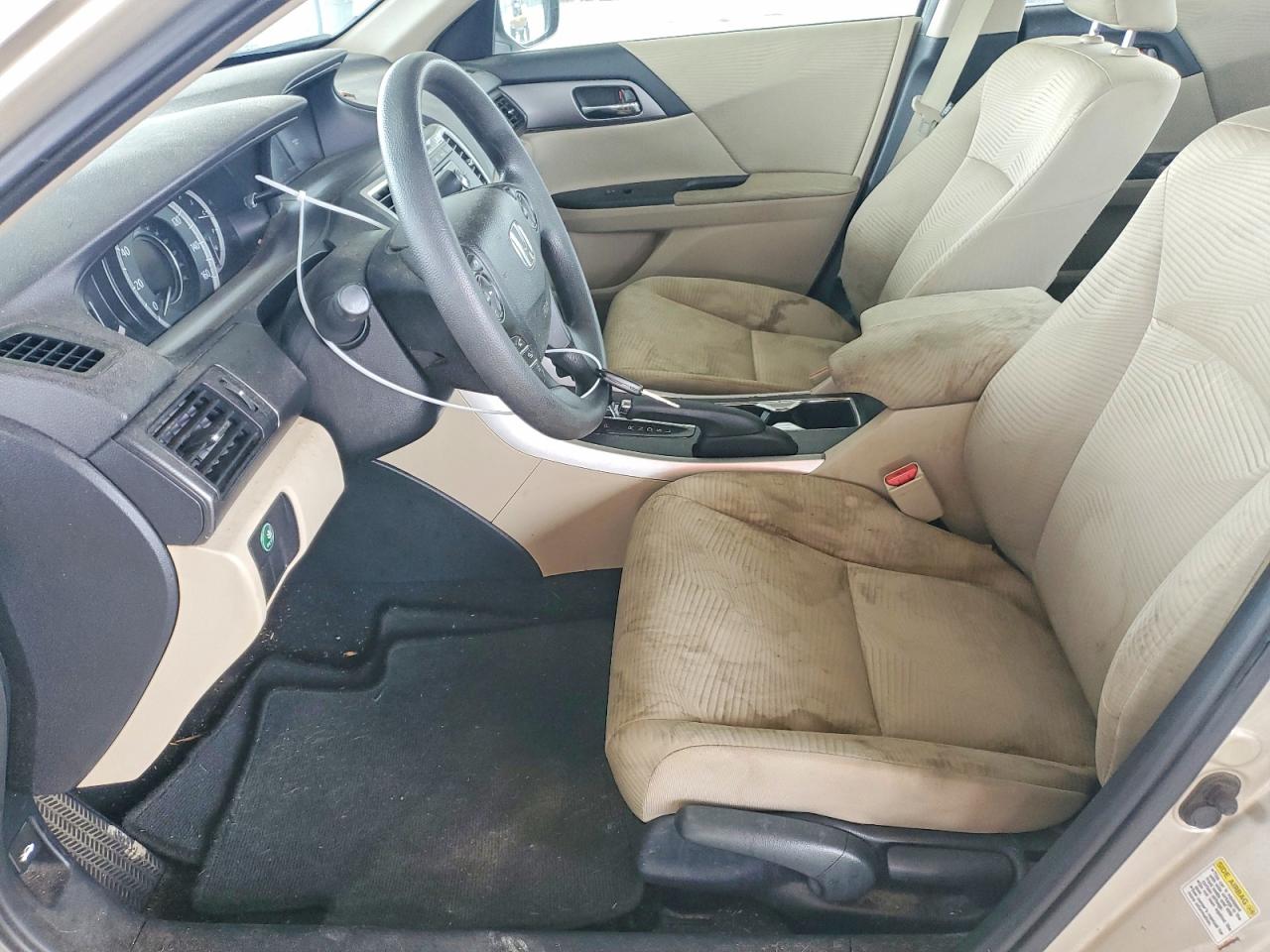 2014 Honda Accord 4d Lx Beige vin: 1HGCR2F3XEA139779