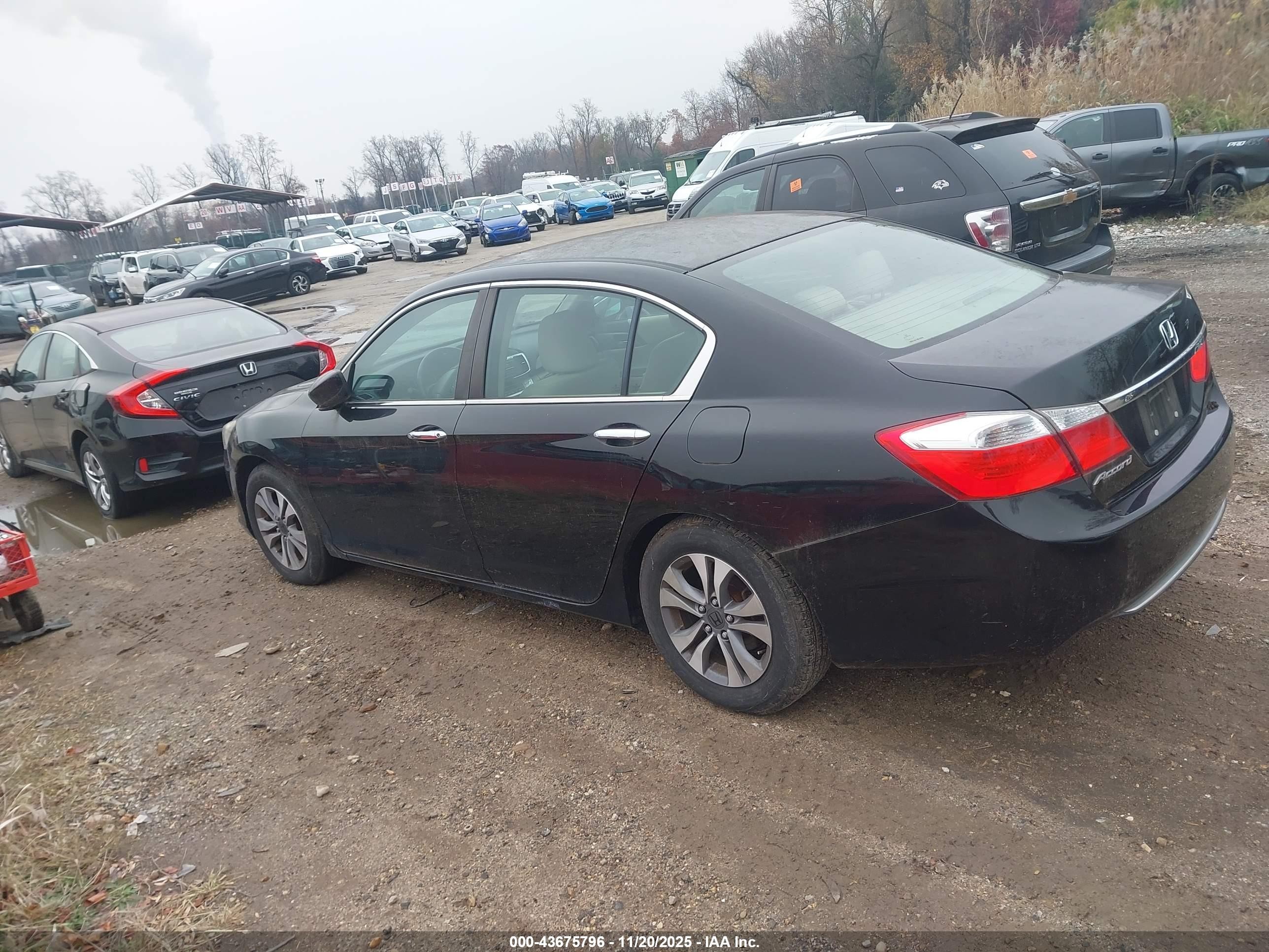 2014 Honda Accord Lx Black vin: 1HGCR2F3XEA147901