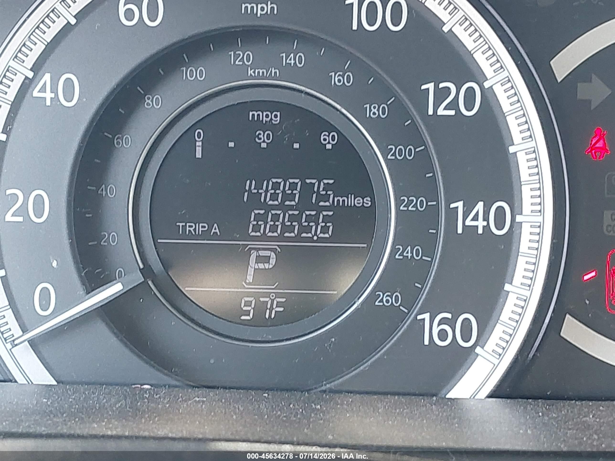 2014 Honda Accord Lx Burgundy vin: 1HGCR2F3XEA148448