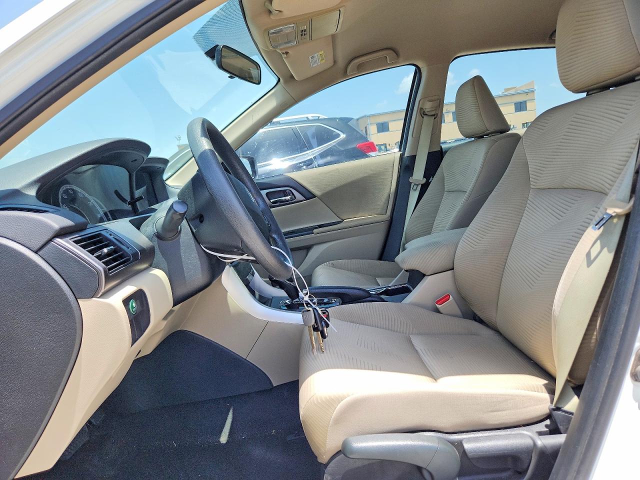 2014 Honda Accord Lx White vin: 1HGCR2F3XEA154931