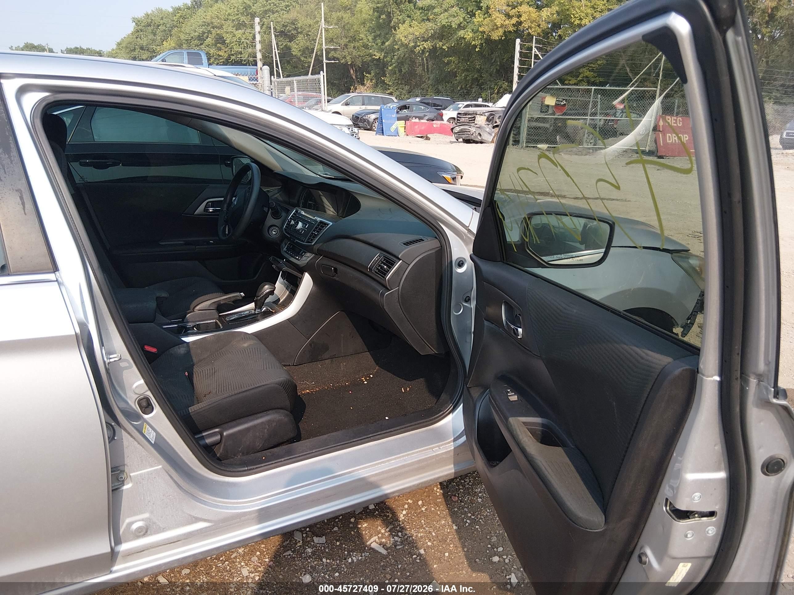 2014 Honda Accord Lx Silver vin: 1HGCR2F3XEA178498
