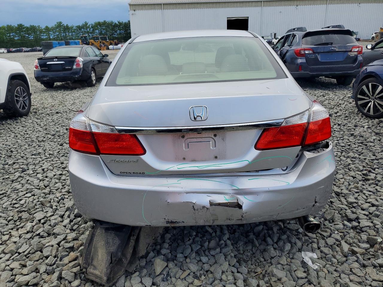 2014 Honda Accord Lx Silver vin: 1HGCR2F3XEA202864