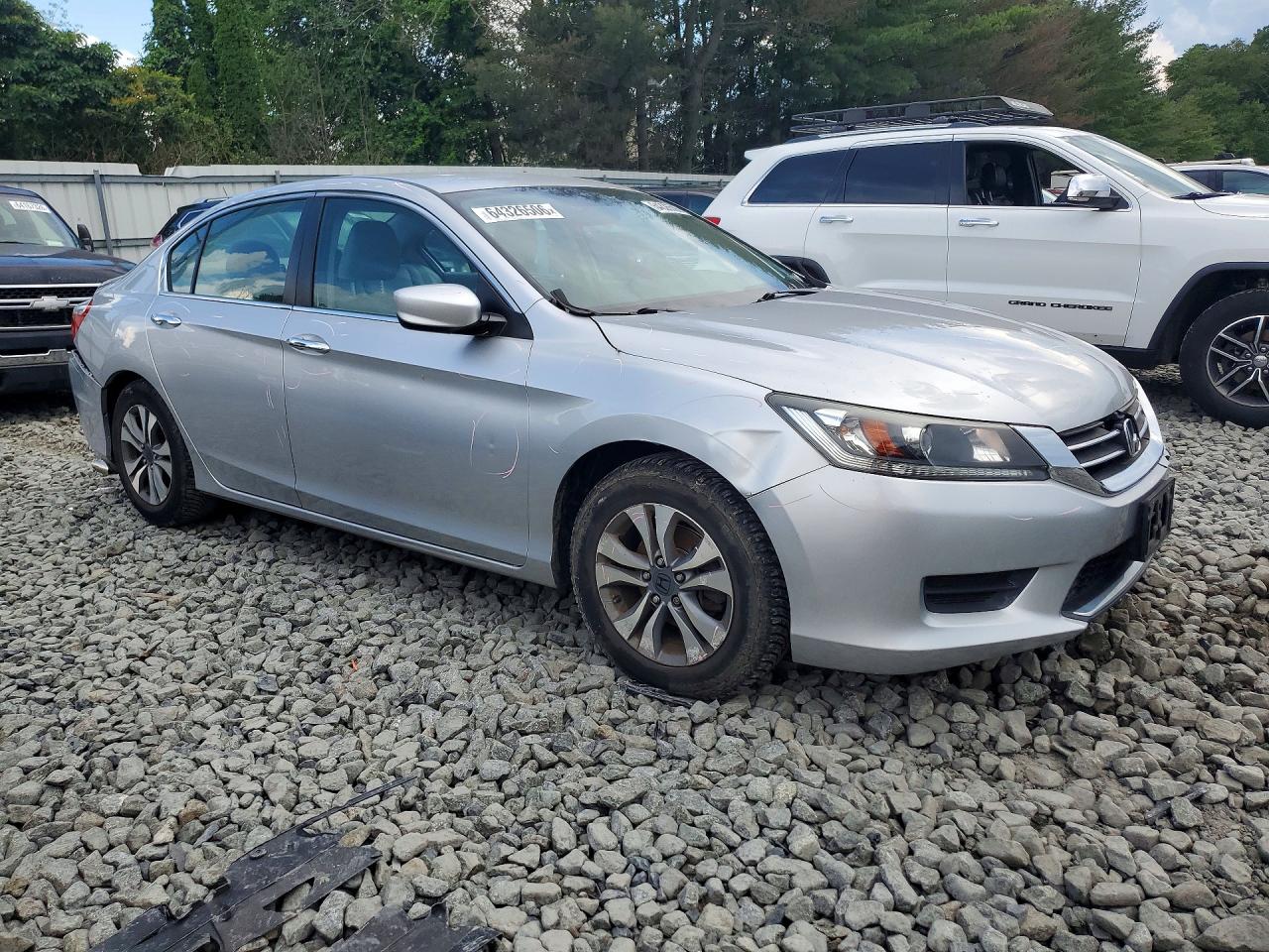 2014 Honda Accord Lx Silver vin: 1HGCR2F3XEA202864
