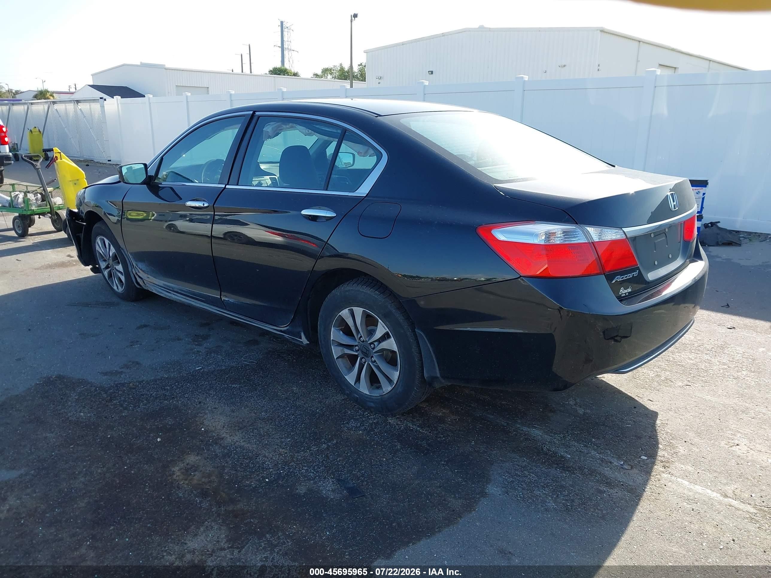 2014 Honda Accord Lx Черный vin: 1HGCR2F3XEA211340