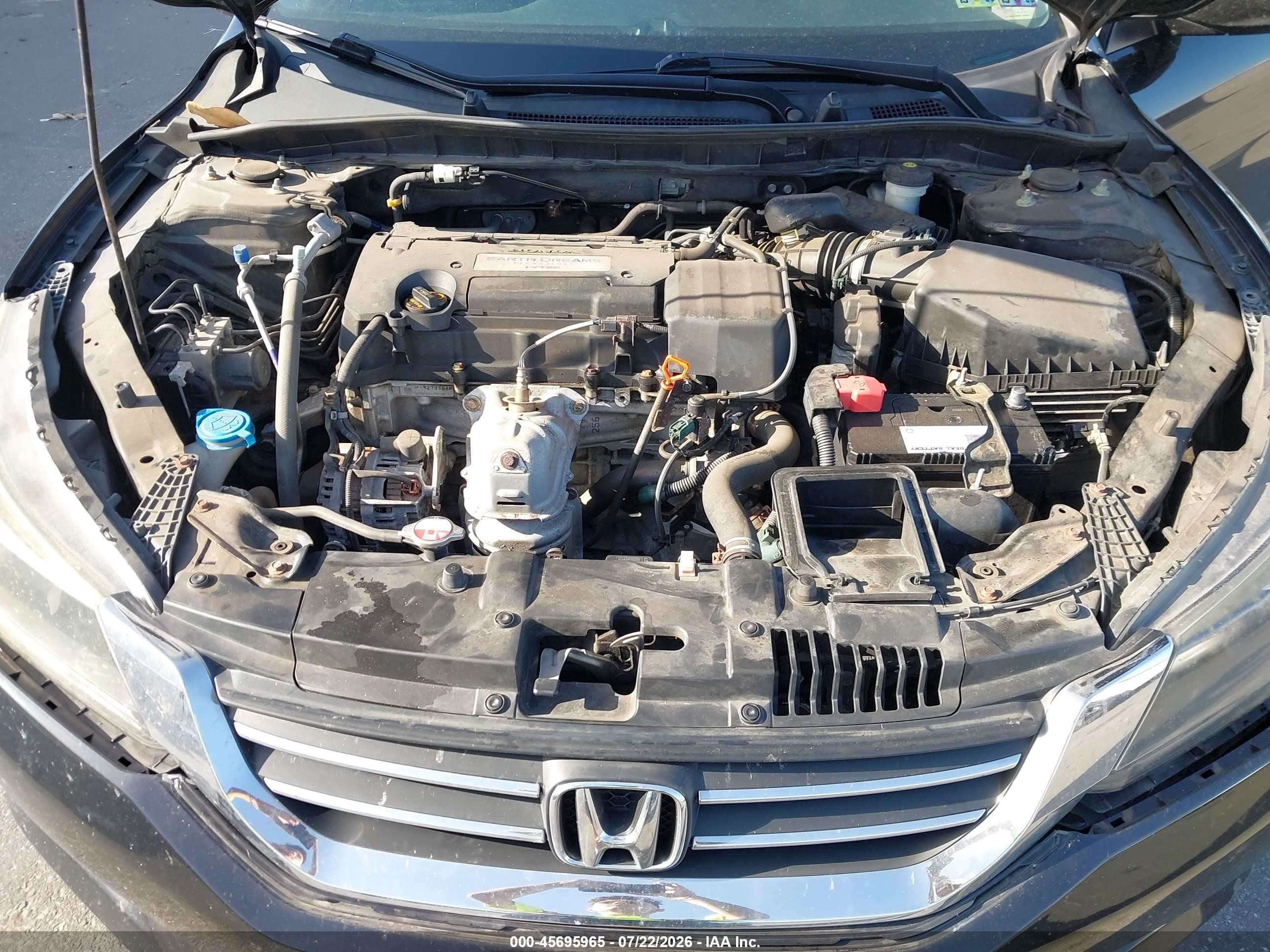 2014 Honda Accord Lx Черный vin: 1HGCR2F3XEA211340