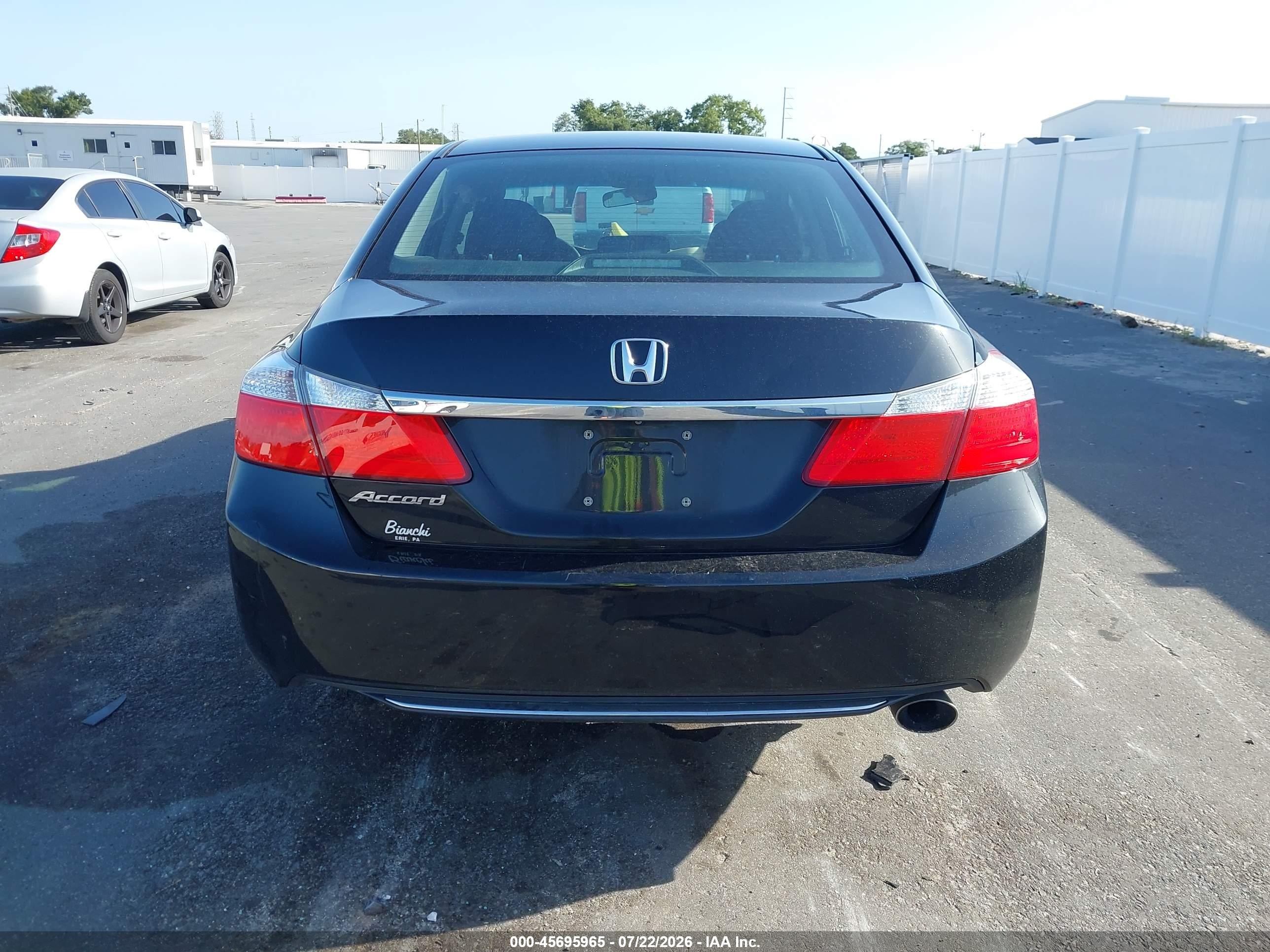 2014 Honda Accord Lx Черный vin: 1HGCR2F3XEA211340