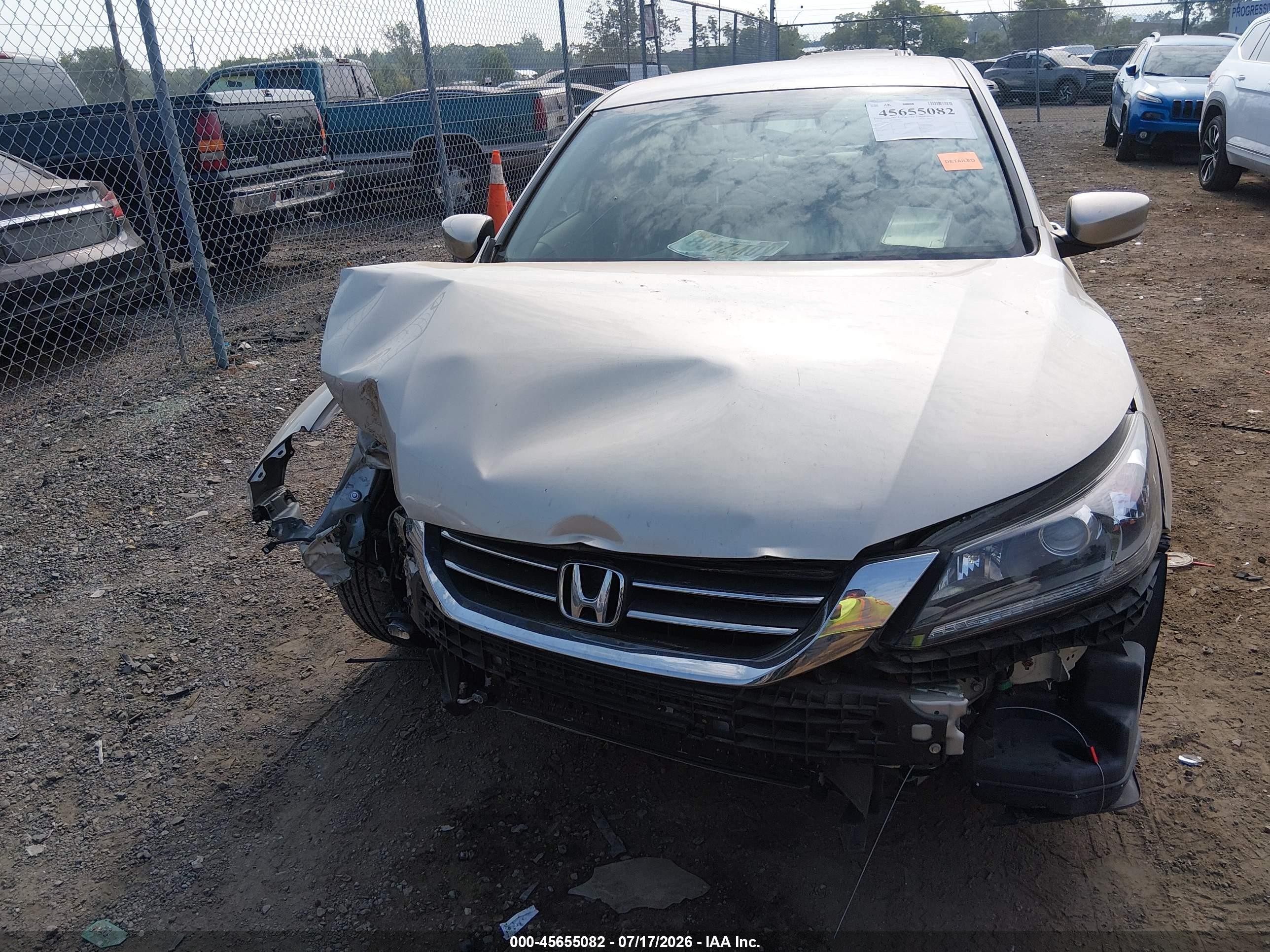 2014 Honda Accord Lx Tan vin: 1HGCR2F3XEA213797