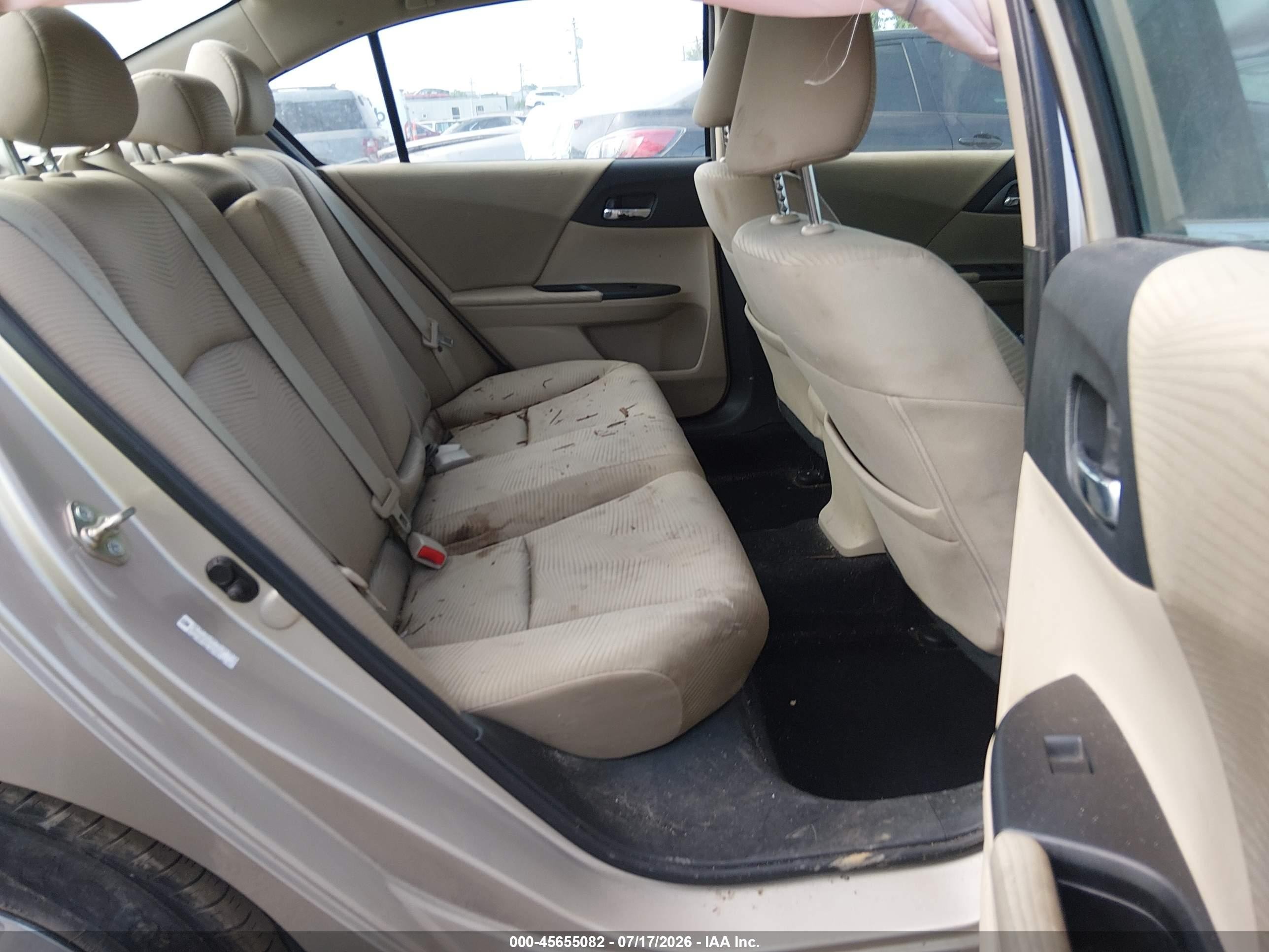 2014 Honda Accord Lx Tan vin: 1HGCR2F3XEA213797