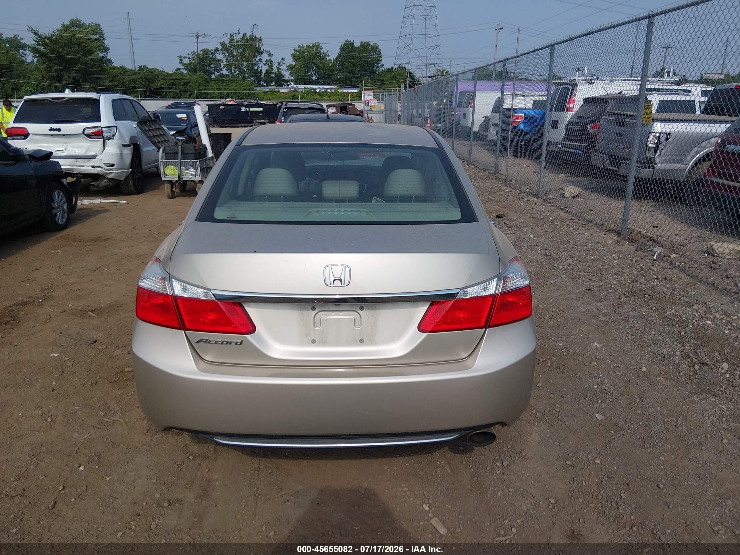 2014 Honda Accord Lx Tan vin: 1HGCR2F3XEA213797