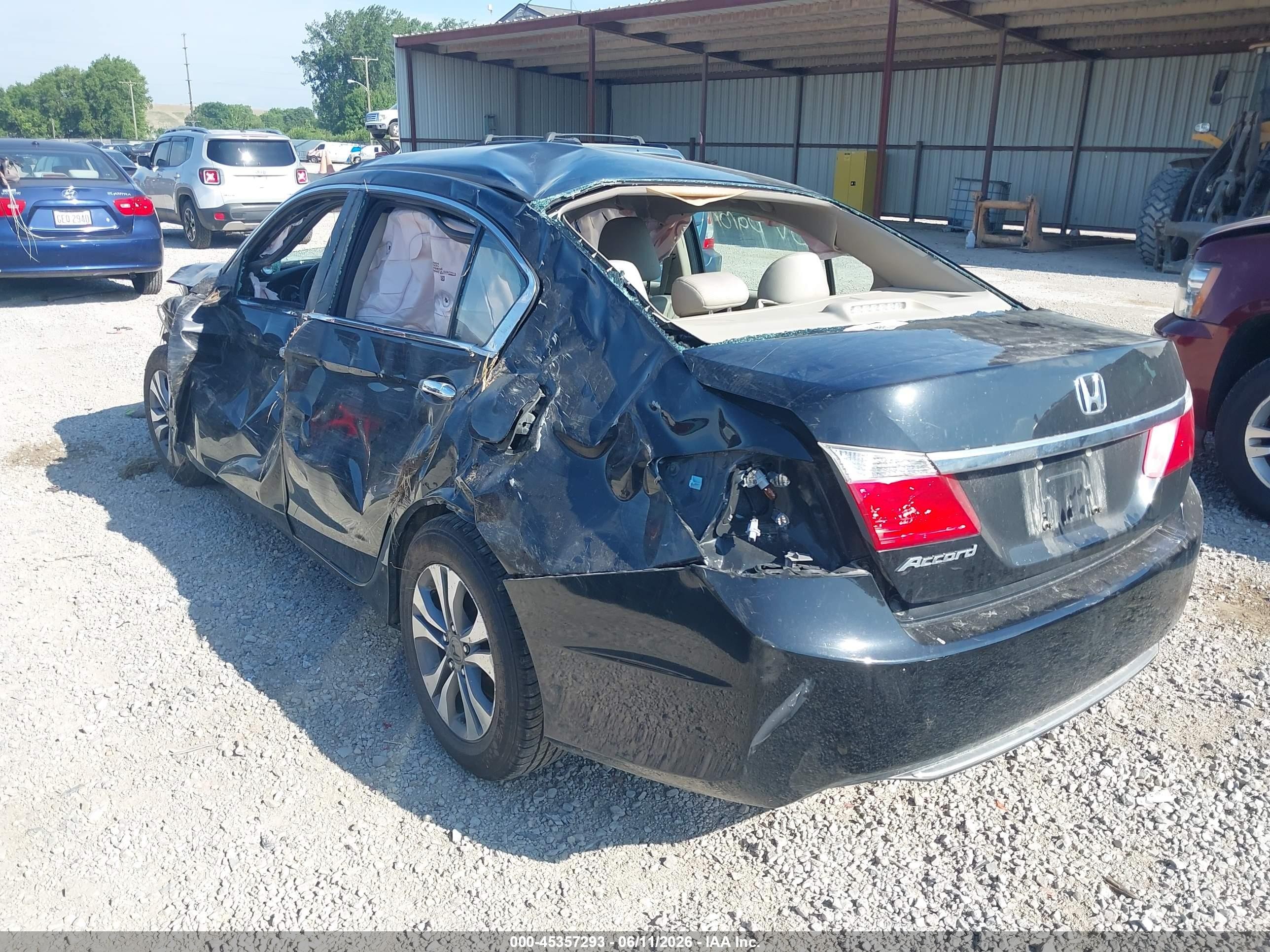 2014 Honda Accord Lx Black vin: 1HGCR2F3XEA254401