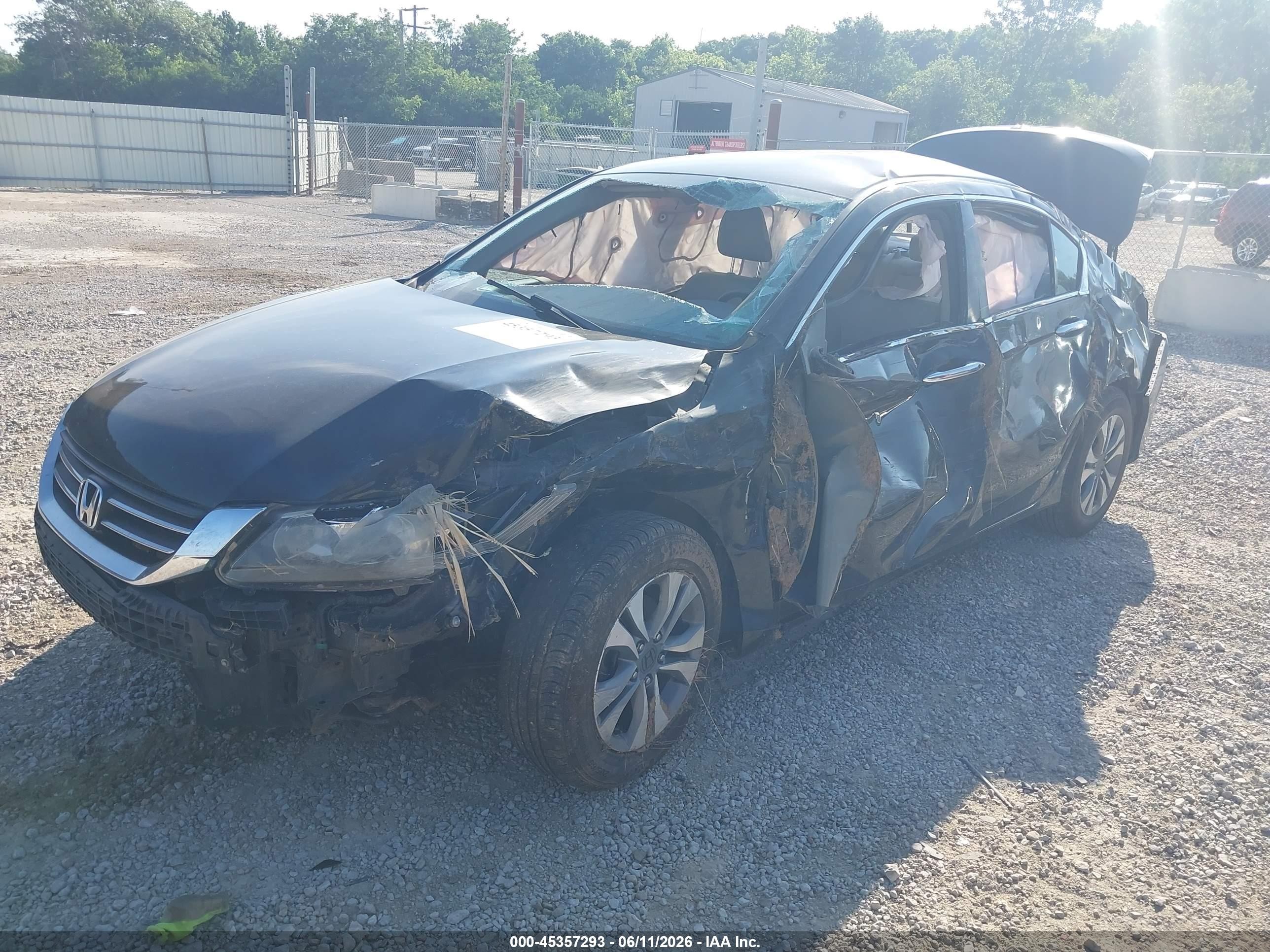 2014 Honda Accord Lx Black vin: 1HGCR2F3XEA254401