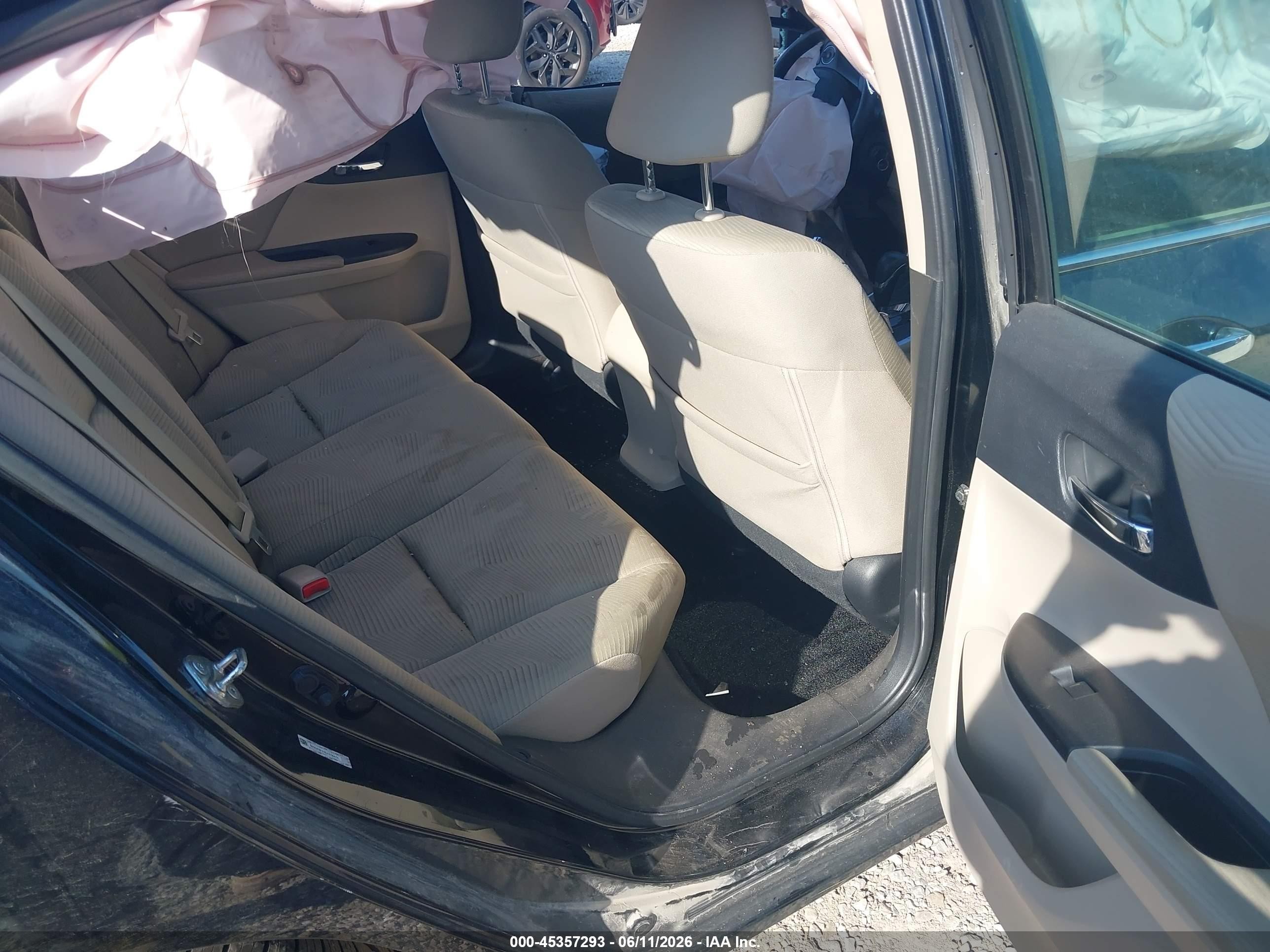 2014 Honda Accord Lx Black vin: 1HGCR2F3XEA254401