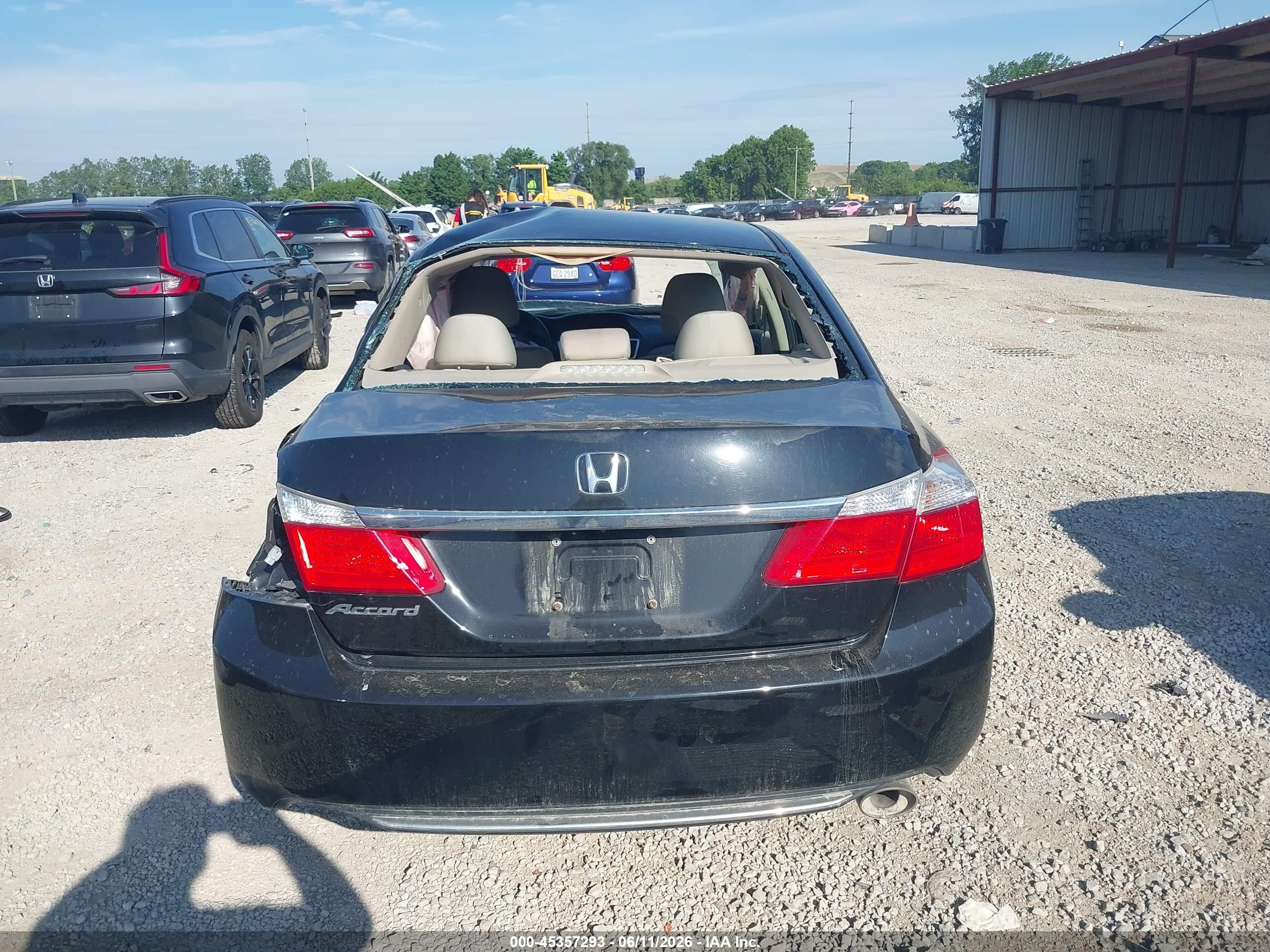 2014 Honda Accord Lx Black vin: 1HGCR2F3XEA254401